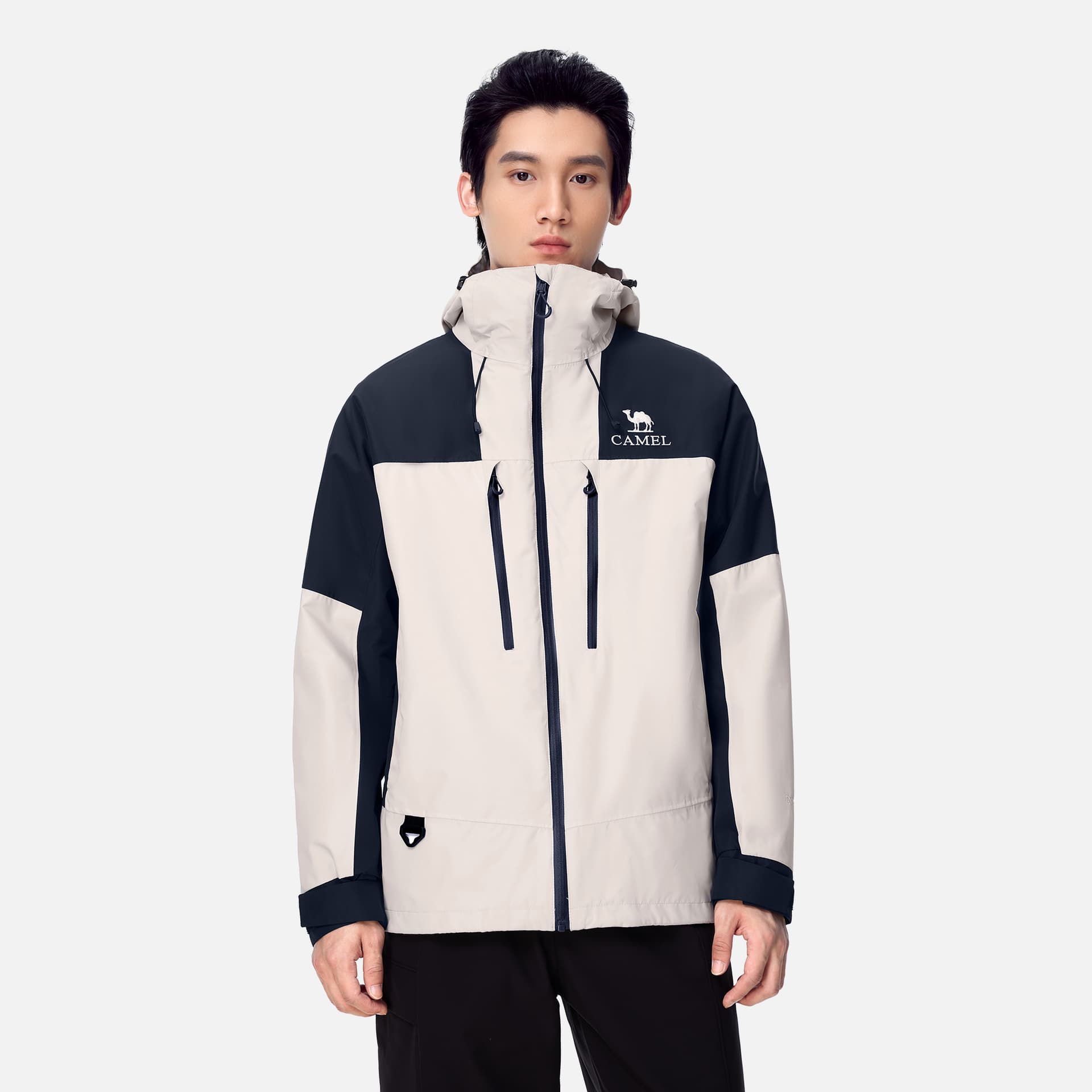 Демисезонная куртка CAMEL Capsule Series PRO Windproof & Waterproof 3 in 1 Windbreaker with Color Block & Down Liner for Men - изображение 4