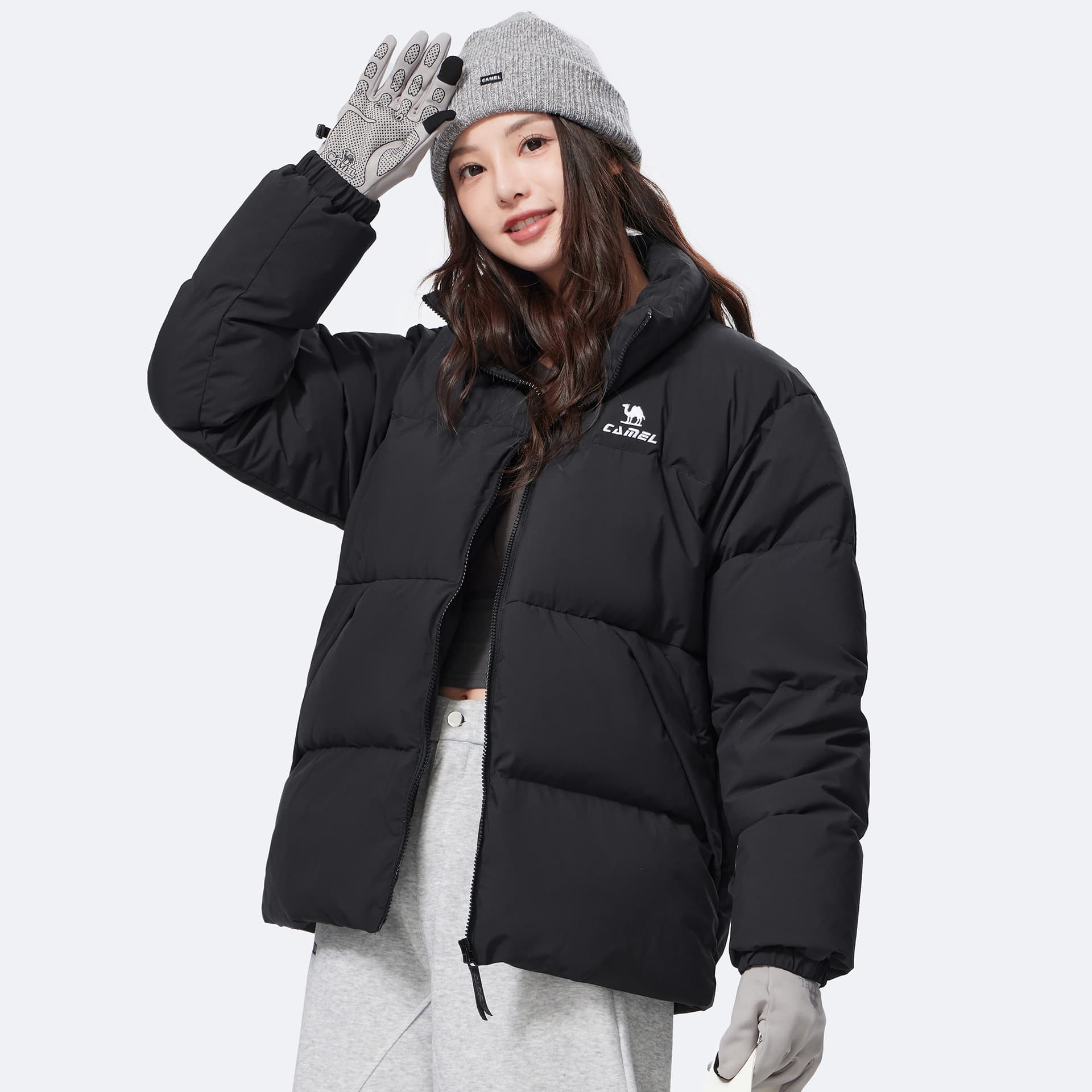 Зимняя куртка CAMEL Warm Fleece Series Хлопковый пуховик Легкий Ветрозащитный Водоотталкивающий Паропроницаемость Унисекс - изображение 4