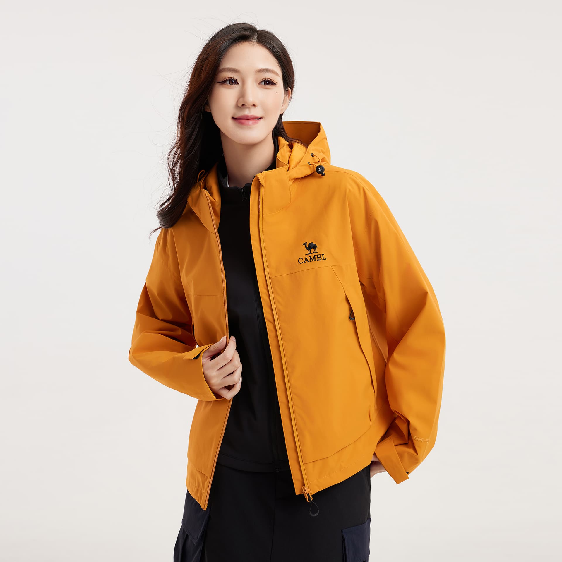 Верблюжий цвет All-weather Дышащий УФ-защита Охлаждение Водонепроницаемый Ветрозащитный Ветровка Женские - изображение 5