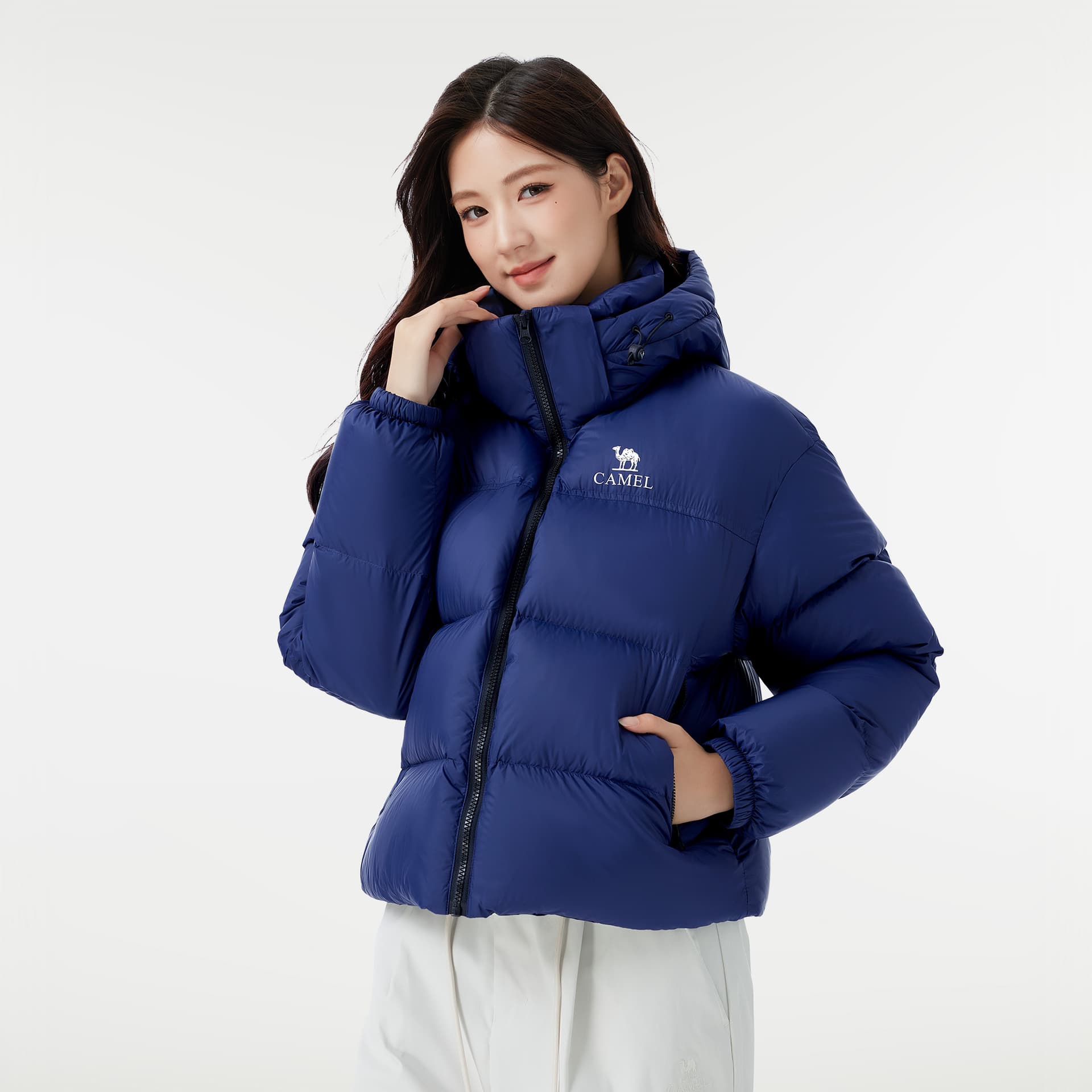 Пуховик Camel Color Women's Down Jackets Верблюжий цвет Женские Пуховики - изображение 5