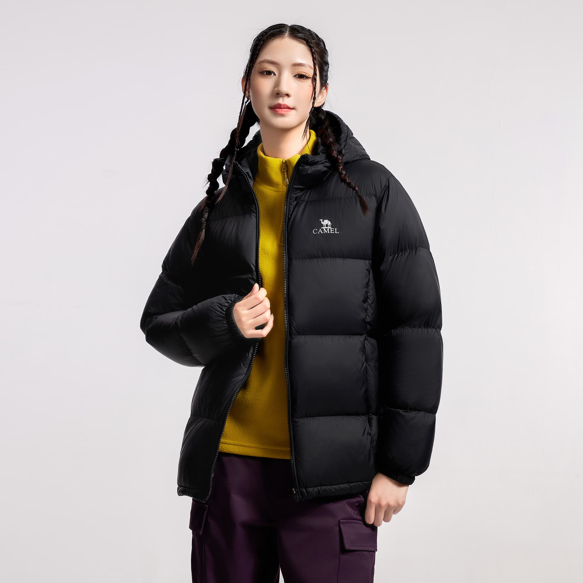 Зимняя куртка Верблюжий цвет Warm Fleece Collection Пуховик Унисекс - изображение 5
