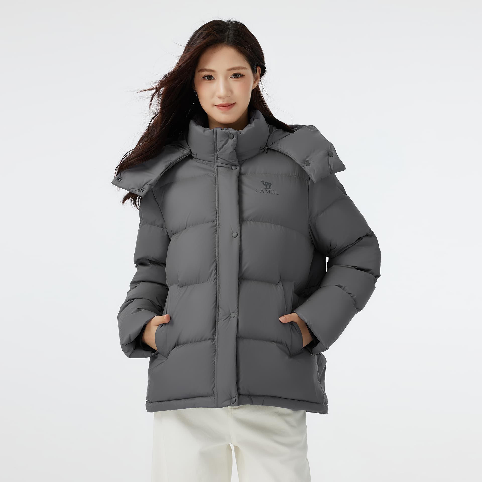 Пуховик Верблюжий цвет Warm Fleece Collection Пуховик Женские - изображение 2