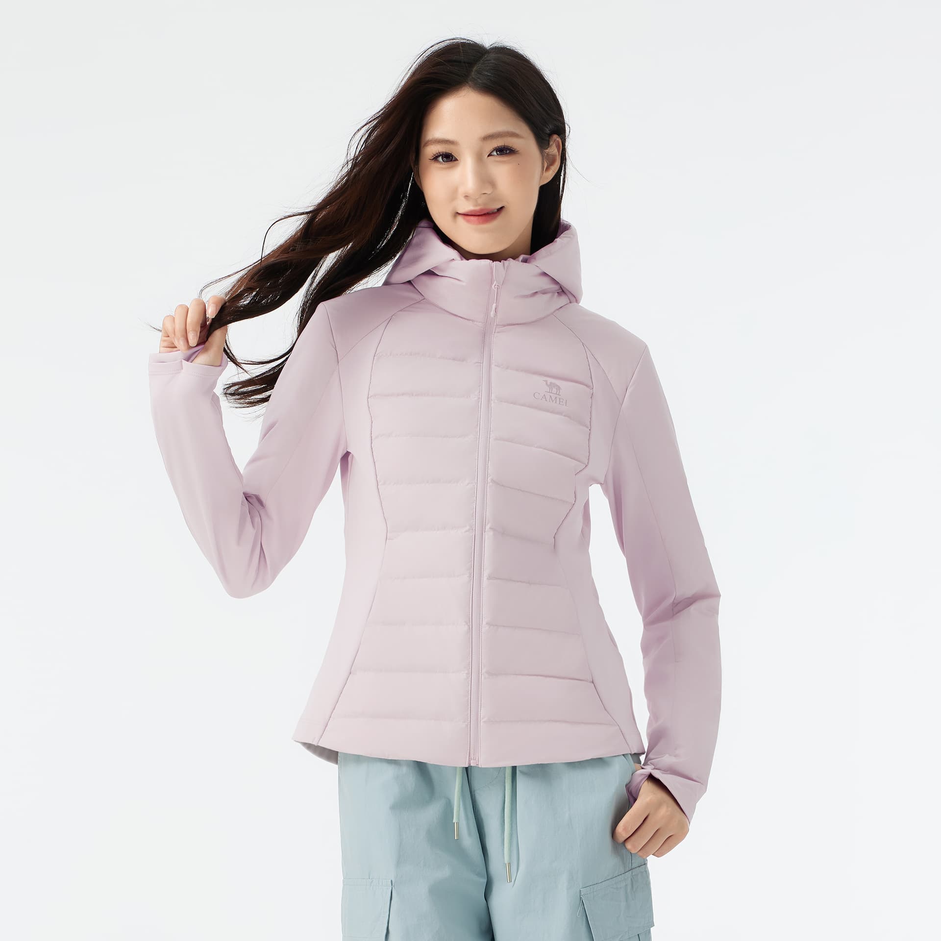 Пуховик Верблюжий цвет Warm Fleece Collection Пуховик Женские - изображение 4