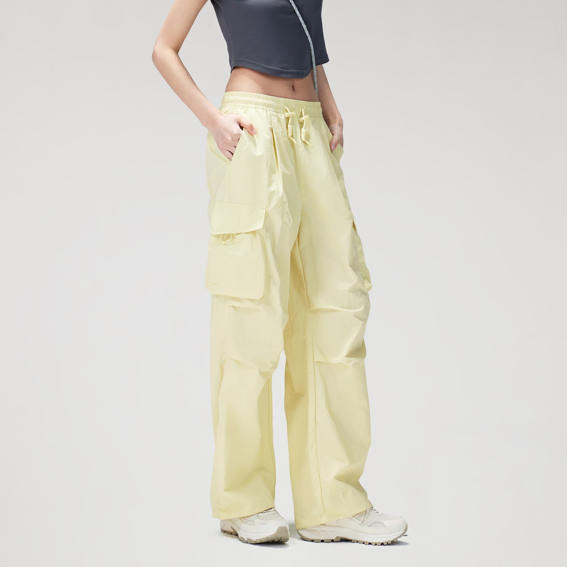Camel Women's Cargo Pants Верблюжий цвет Женские Карго Брюки - изображение 4