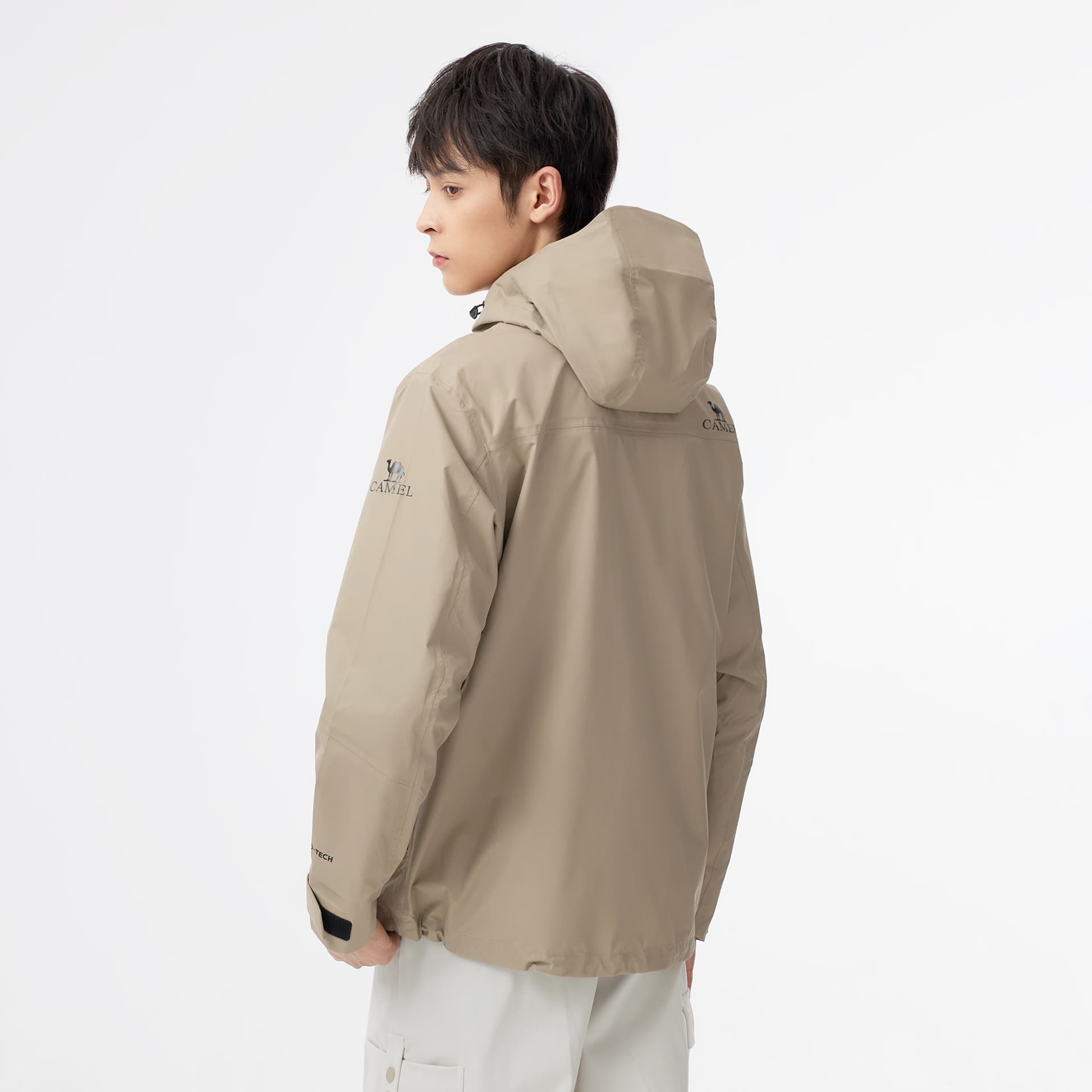 Демисезонная куртка CAMEL Peak Shell Series Легкая ветрозащитная и водонепроницаемая куртка с капюшоном для походов и повседневной жизни - изображение 20