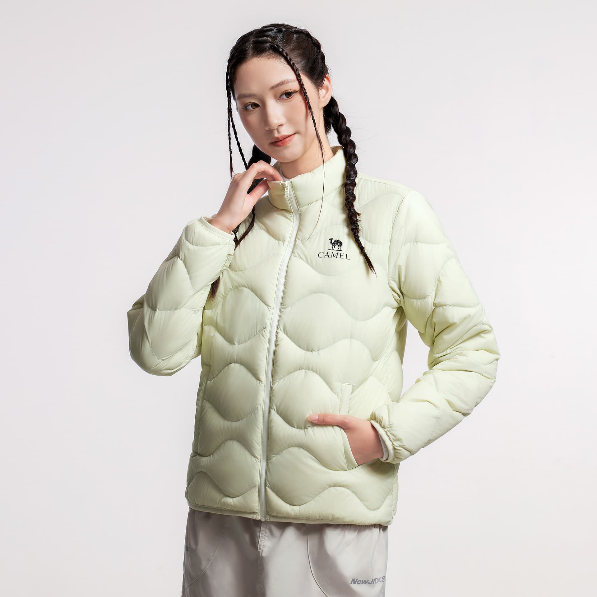 Пуховик Camel Color Women's Down Jackets Верблюжий цвет Женские Пуховики - изображение 5