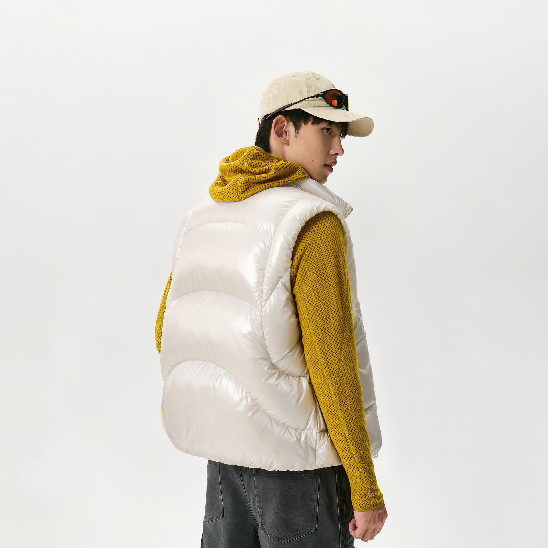 Куртка Верблюжий цвет Warm Fleece Collection Унисекс Пуховые жилеты - изображение 4