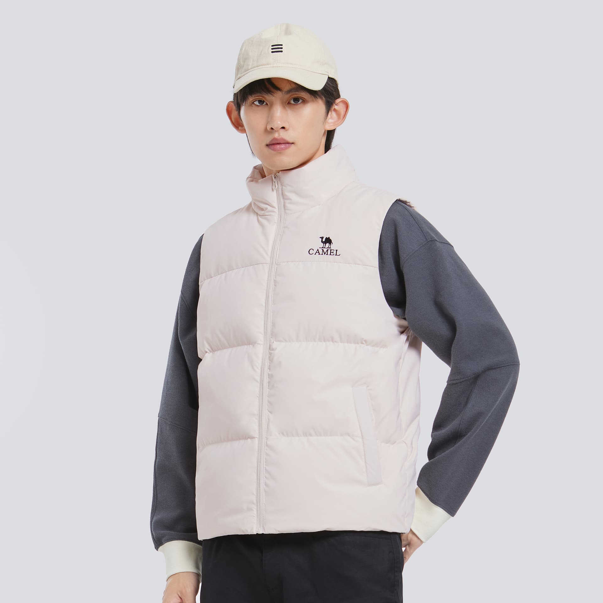 Куртка Верблюжий цвет Warm Fleece Collection Жилет Мужской - изображение 5