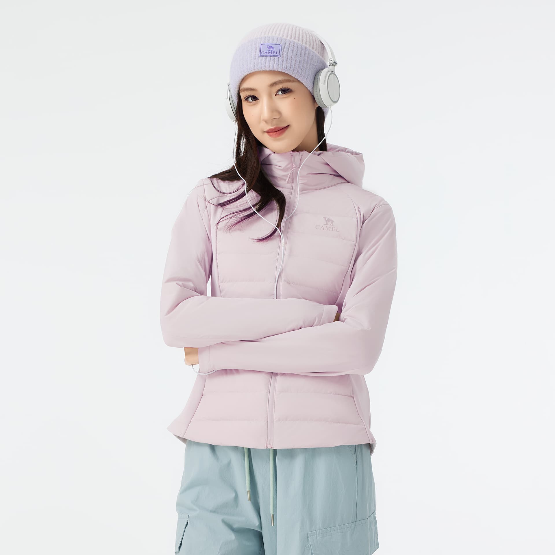 Пуховик Верблюжий цвет Warm Fleece Collection Пуховик Женские - изображение 3