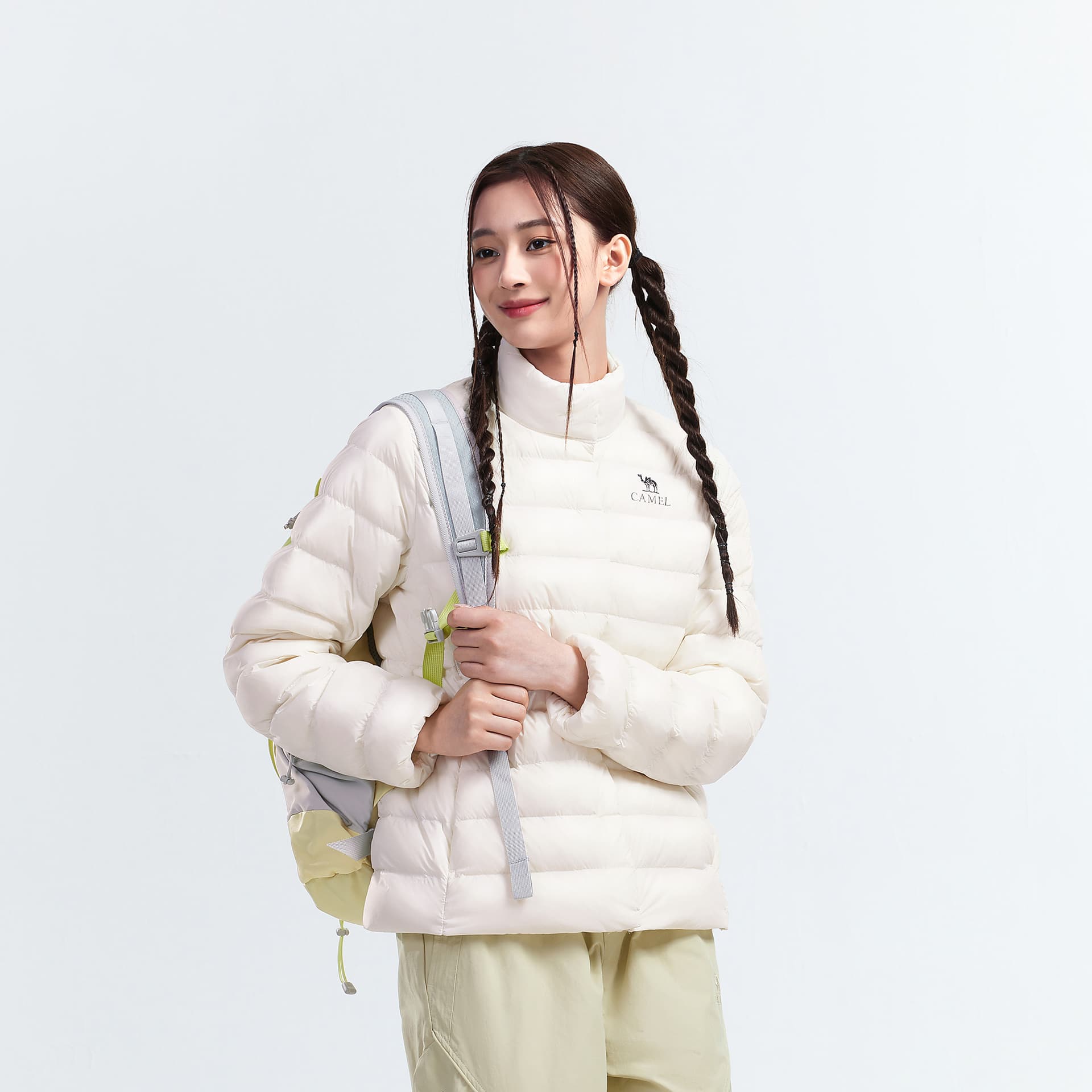 Пуховик Camel Color Women's Down Jackets Верблюжий цвет Женские пуховики - изображение 4