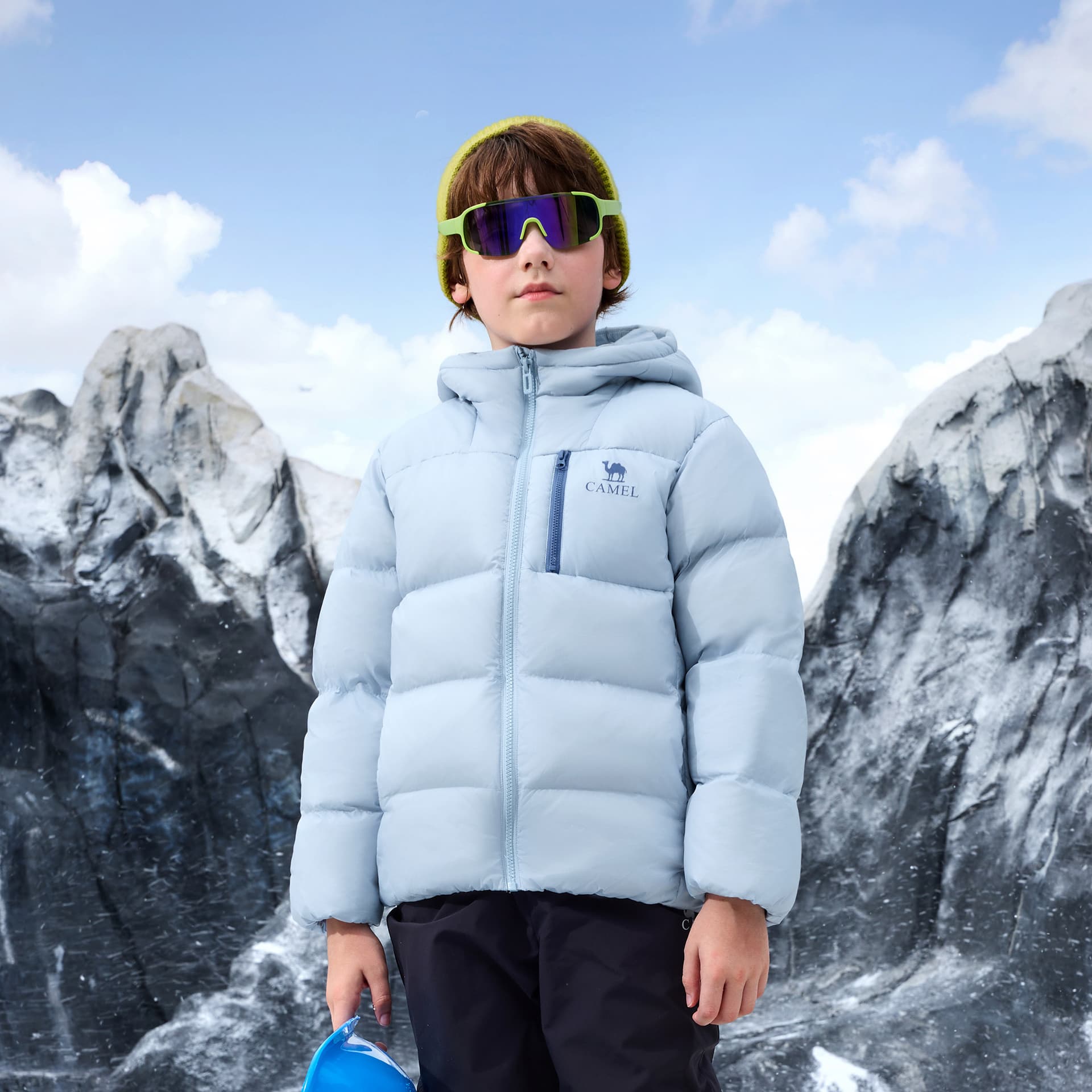 Верблюжий цвет Kids Пуховики - изображение 4