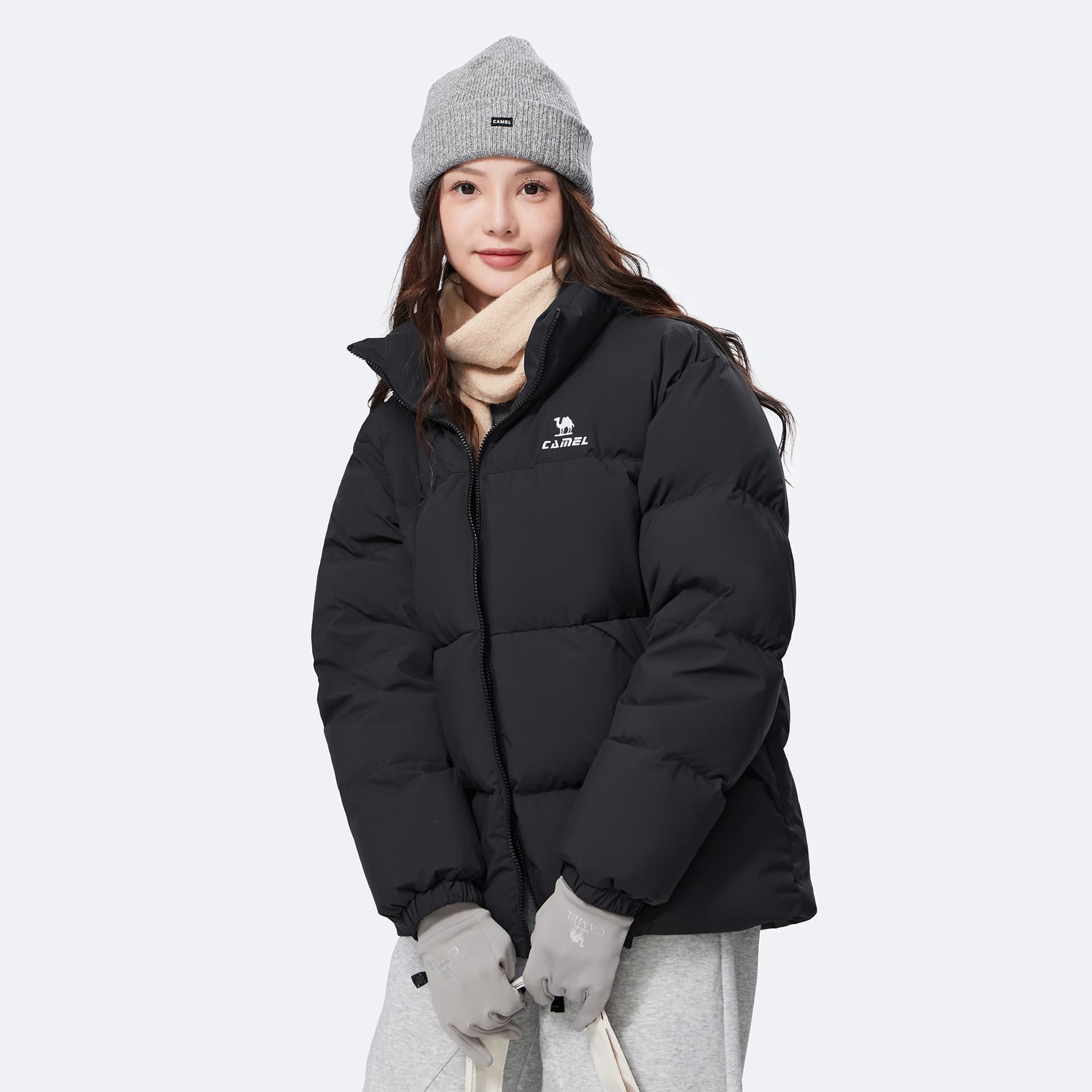 Зимняя куртка CAMEL Warm Fleece Series Хлопковый пуховик Легкий Ветрозащитный Водоотталкивающий Паропроницаемость Унисекс - изображение 3