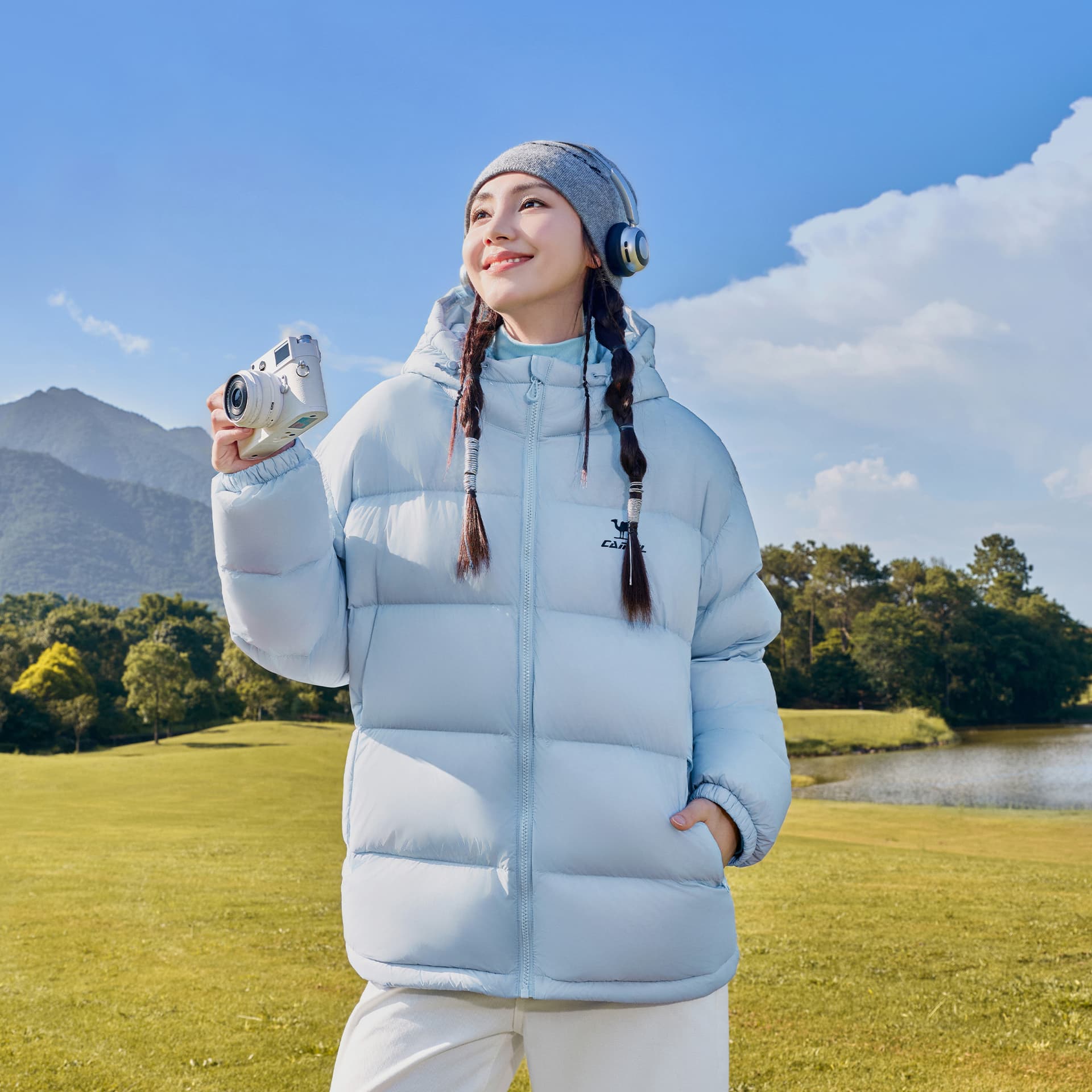 Зимняя куртка Верблюжий цвет Warm Fleece Collection Унисекс Пуховики - изображение 3