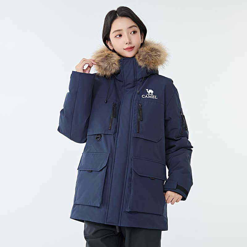 Зимняя куртка Верблюжий цвет Warm Fleece Collection Пуховик Унисекс - изображение 3