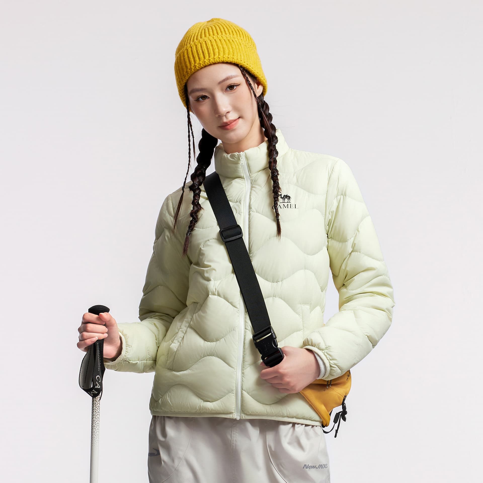 Пуховик Camel Color Women's Down Jackets Верблюжий цвет Женские Пуховики - изображение 4