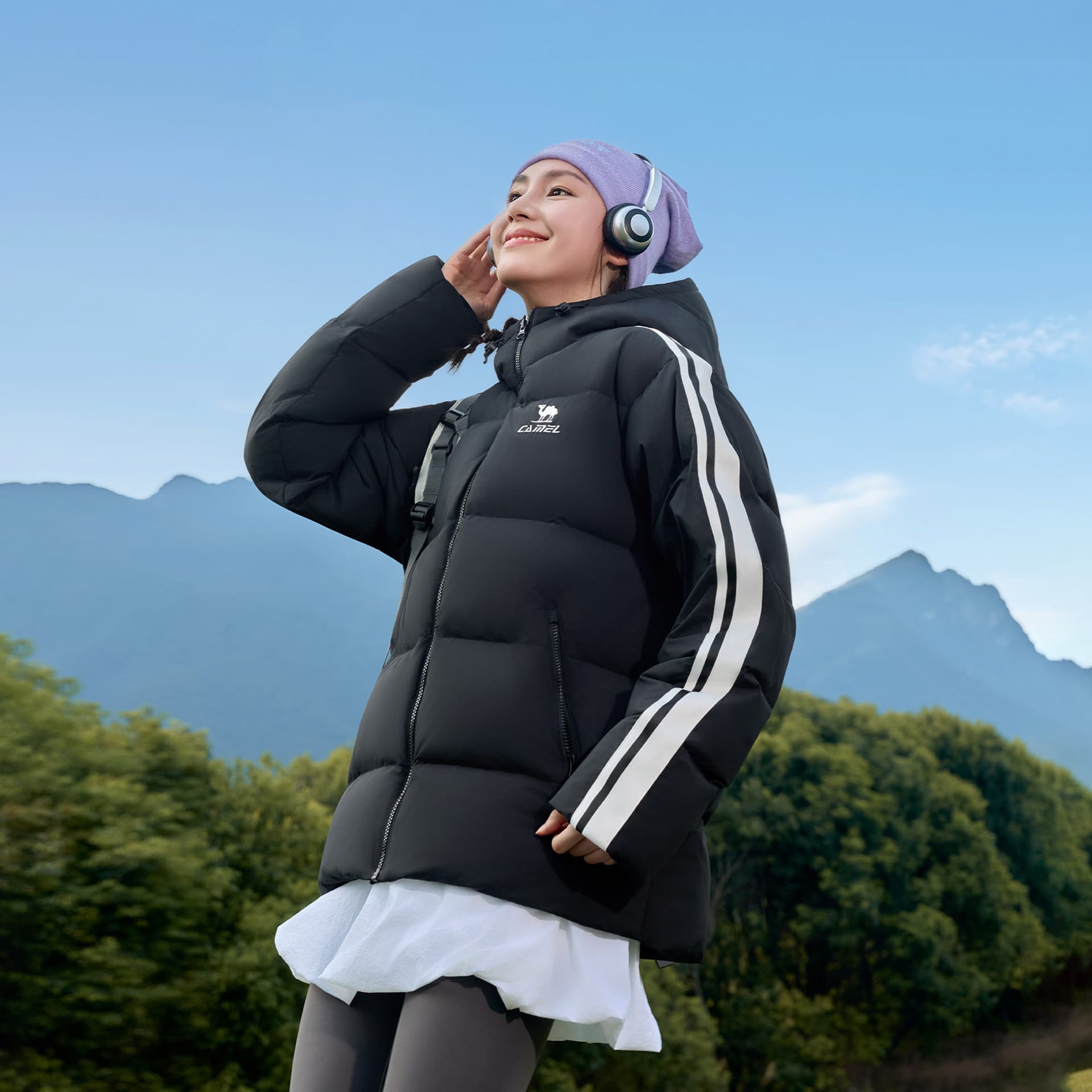 Зимняя куртка Верблюжий цвет Warm Fleece Collection Унисекс Пуховики - изображение 4