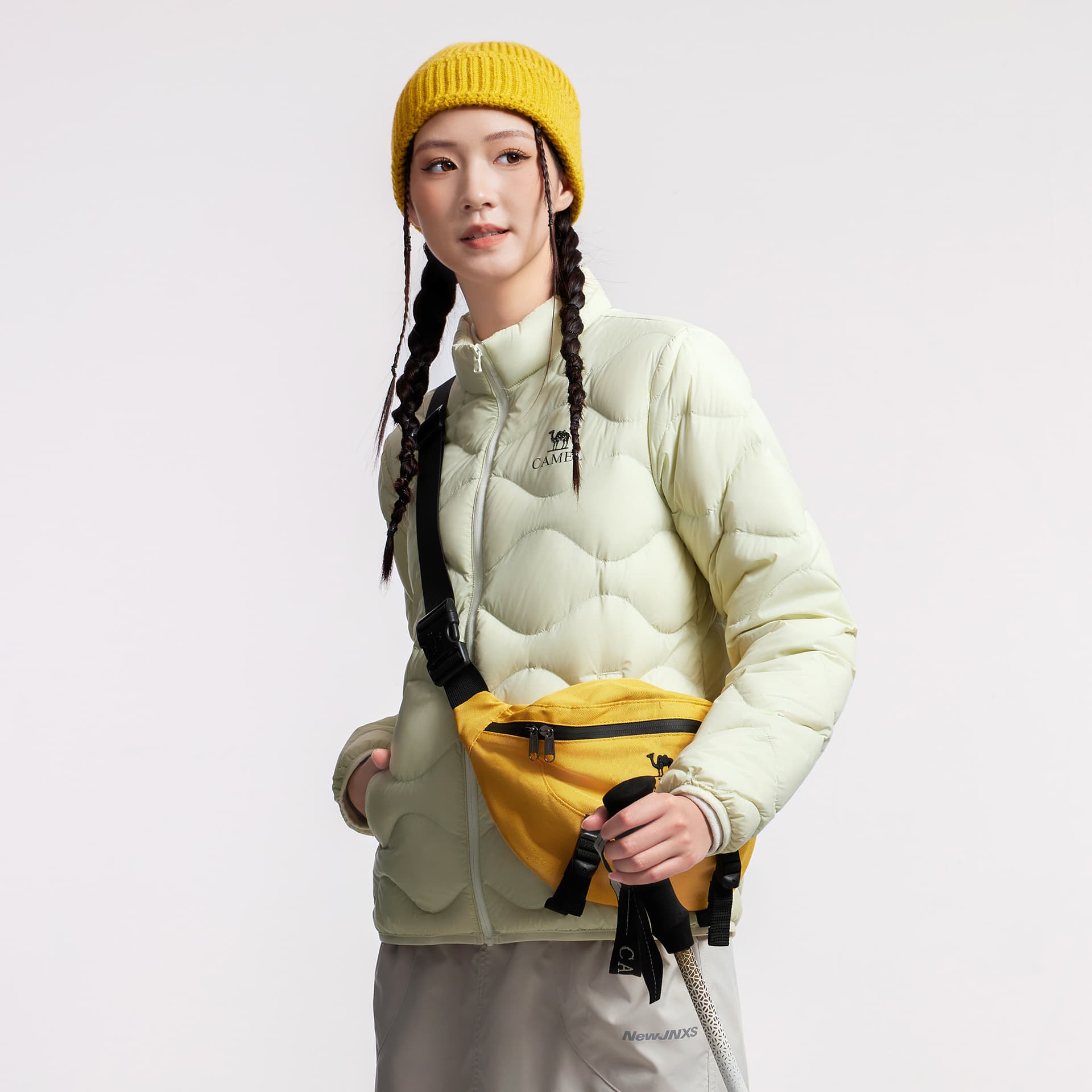 Пуховик Camel Color Women's Down Jackets Верблюжий цвет Женские Пуховики - изображение 3