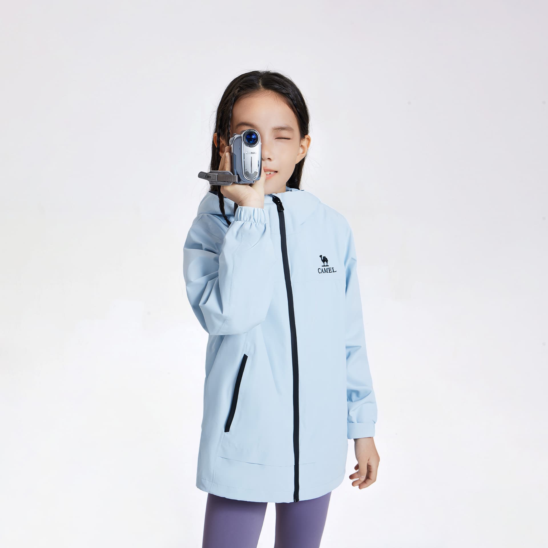 Верблюжий цвет Kids Ветровка Унисекс - изображение 7