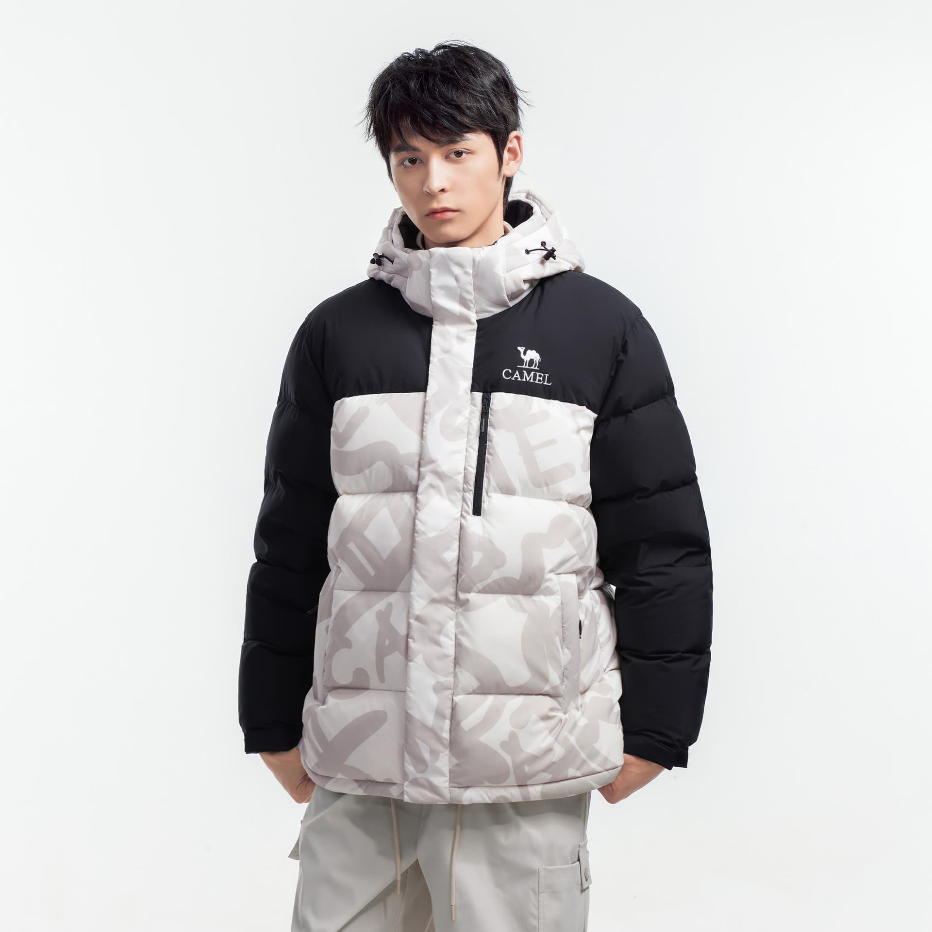 Зимняя куртка Camel Capsule Down Jacket Unisex Верблюжий цвет капсулы пуховик унисекс - изображение 11