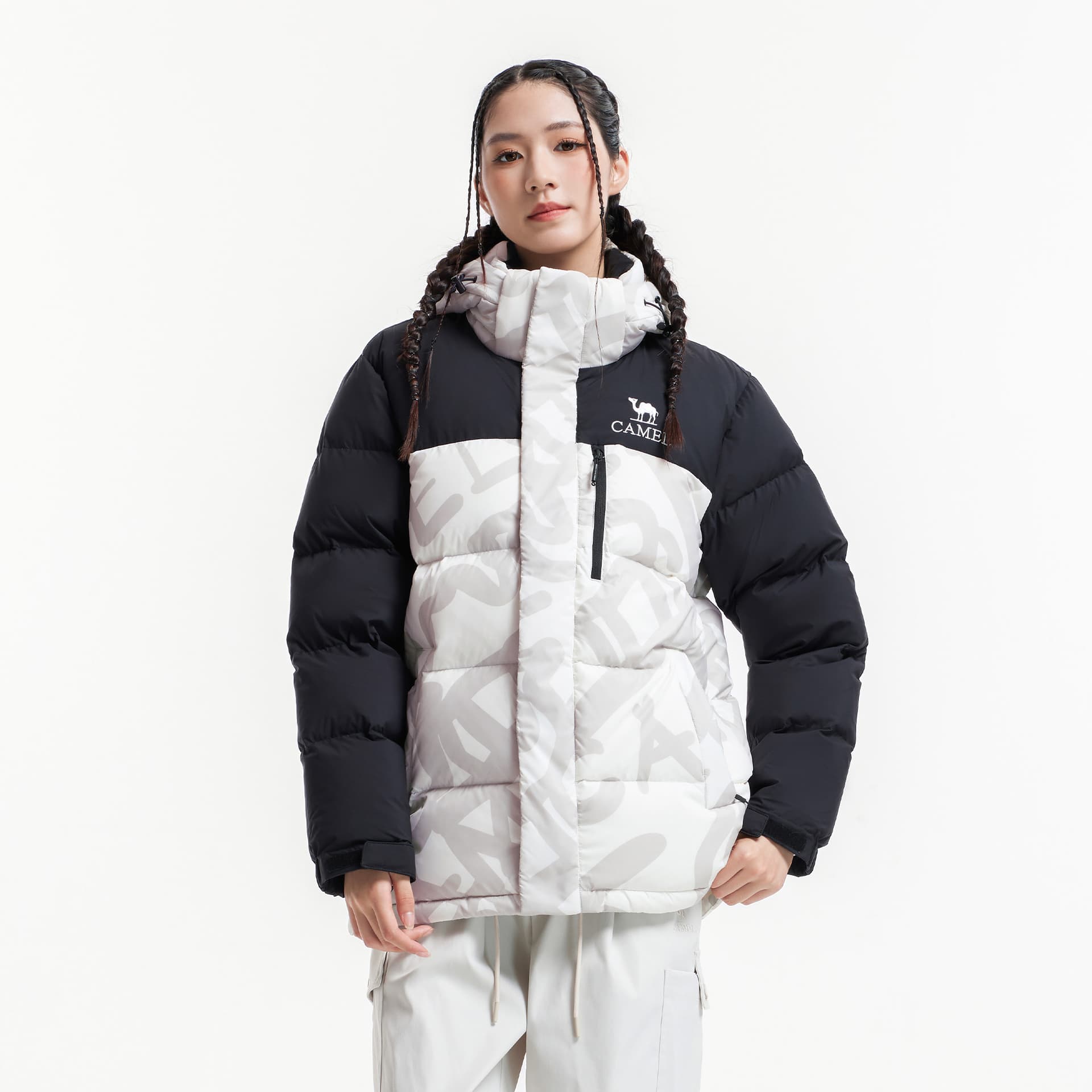 Зимняя куртка Camel Capsule Down Jacket Unisex Верблюжий цвет капсулы пуховик унисекс - изображение 15