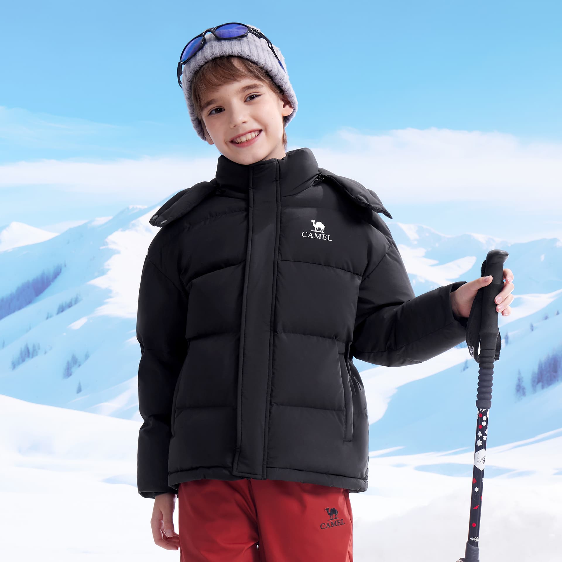 Верблюжий цвет Warm Fleece Collection Пуховик Детский - изображение 3