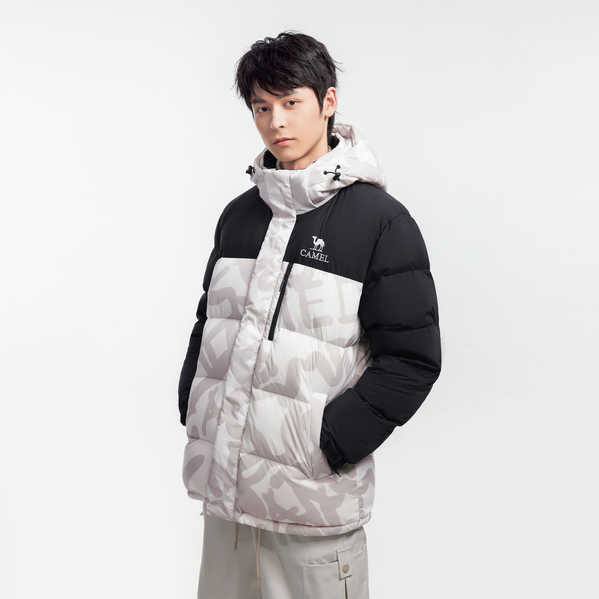 Зимняя куртка Camel Capsule Down Jacket Unisex Верблюжий цвет капсулы пуховик унисекс - изображение 13