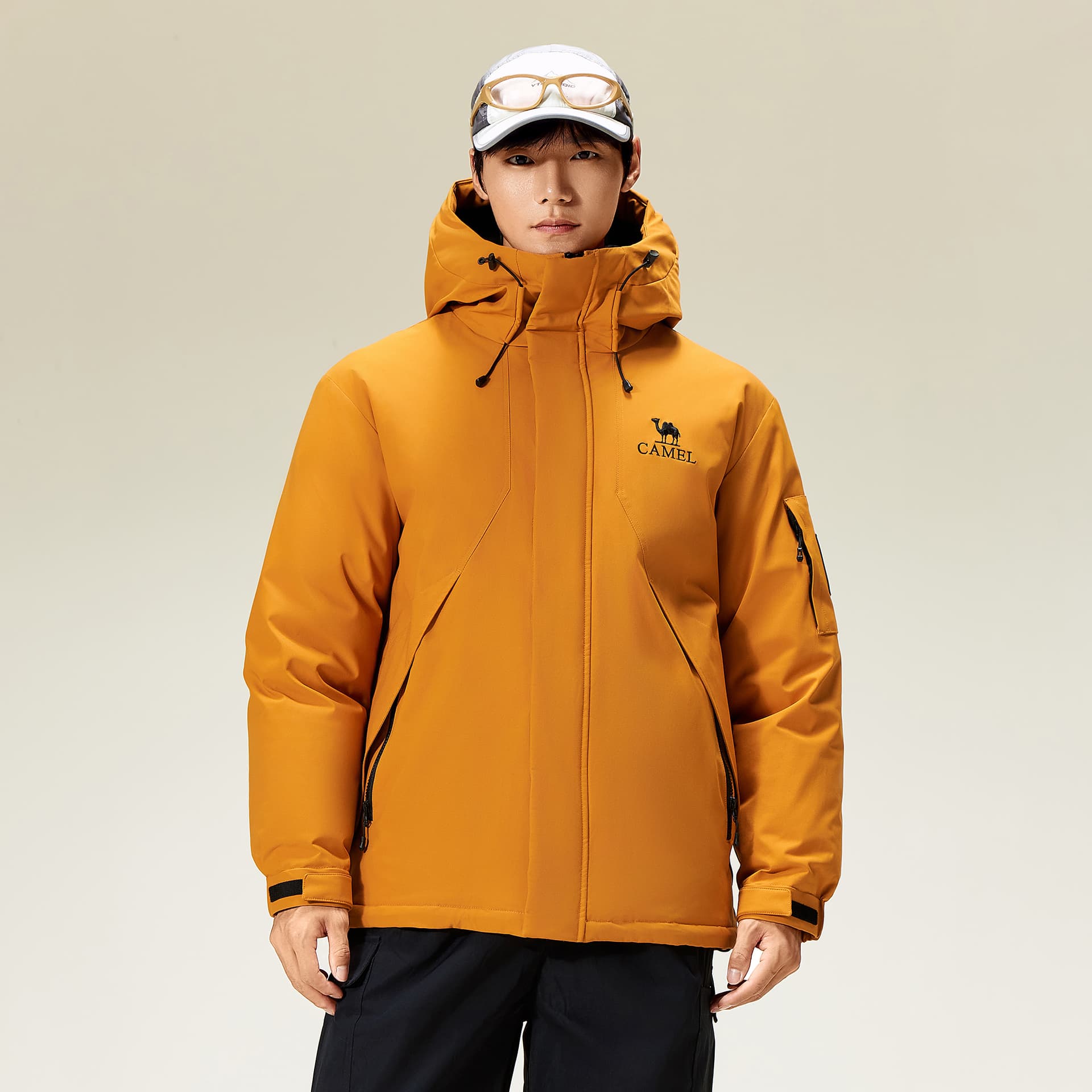 Зимняя куртка Camel Men's Down Jackets Верблюжий цвет Мужские Пуховики - изображение 5