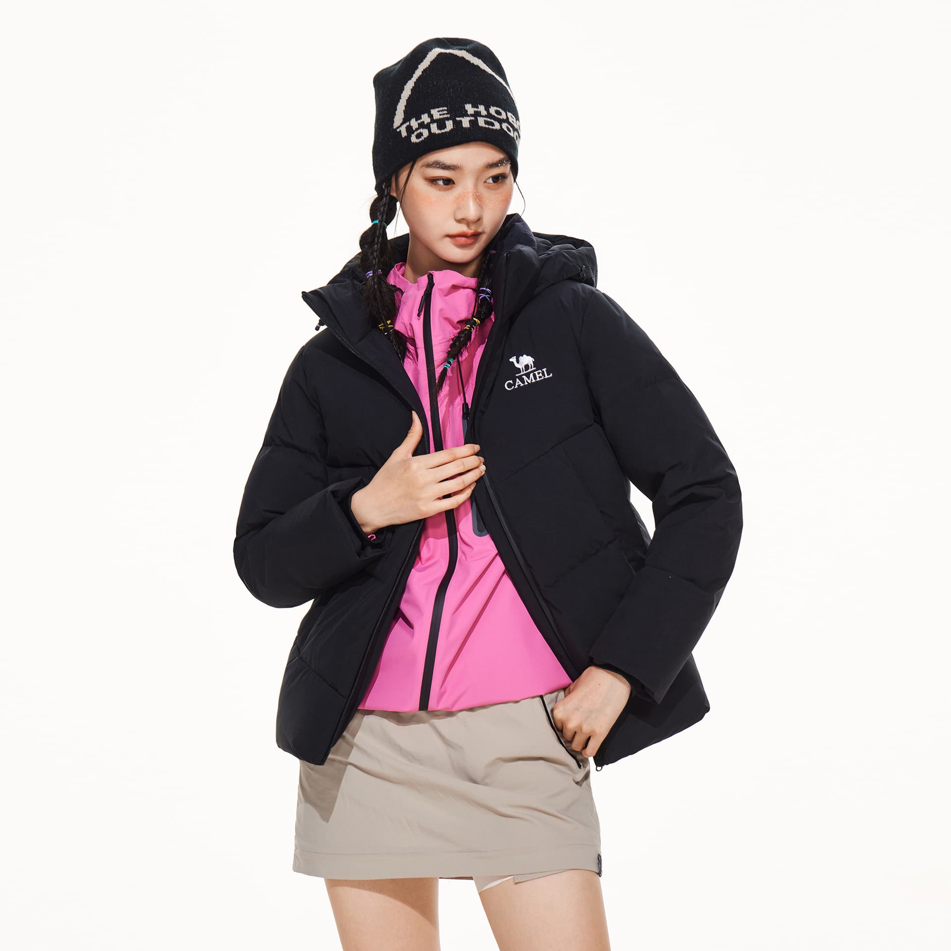 Пуховик Camel Color Women's Down Jackets Верблюжий цвет Женские Пуховики - изображение 3