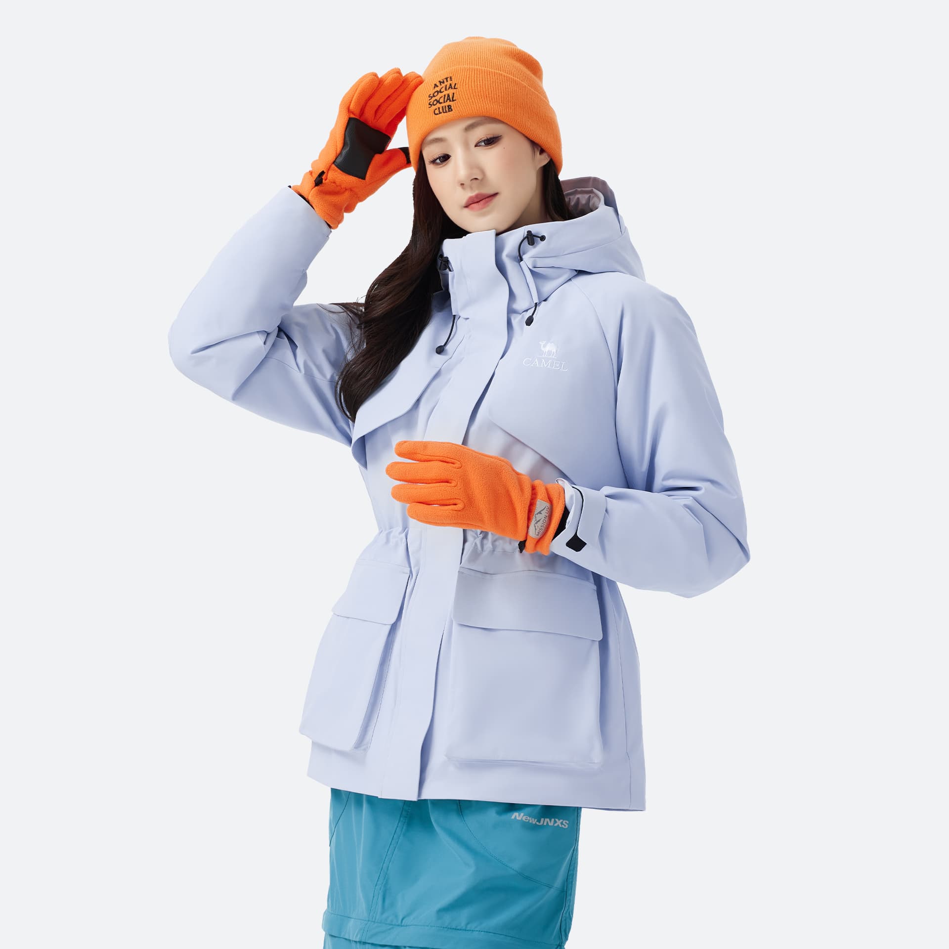 Пуховик Camel Color Women's Down Jackets Верблюжий цвет Женские Пуховики - изображение 4