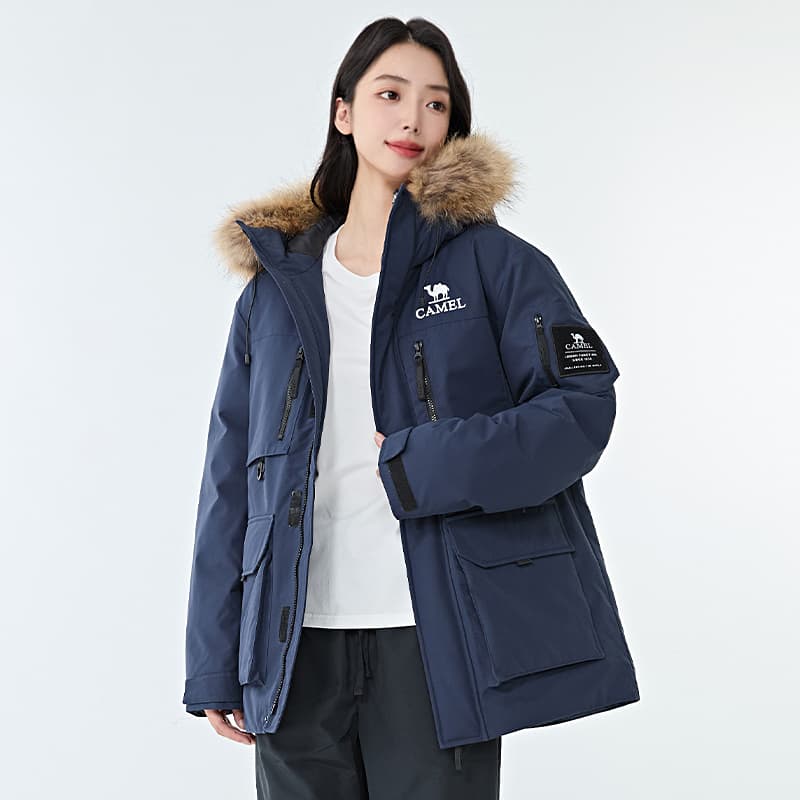 Зимняя куртка Верблюжий цвет Warm Fleece Collection Пуховик Унисекс - изображение 4
