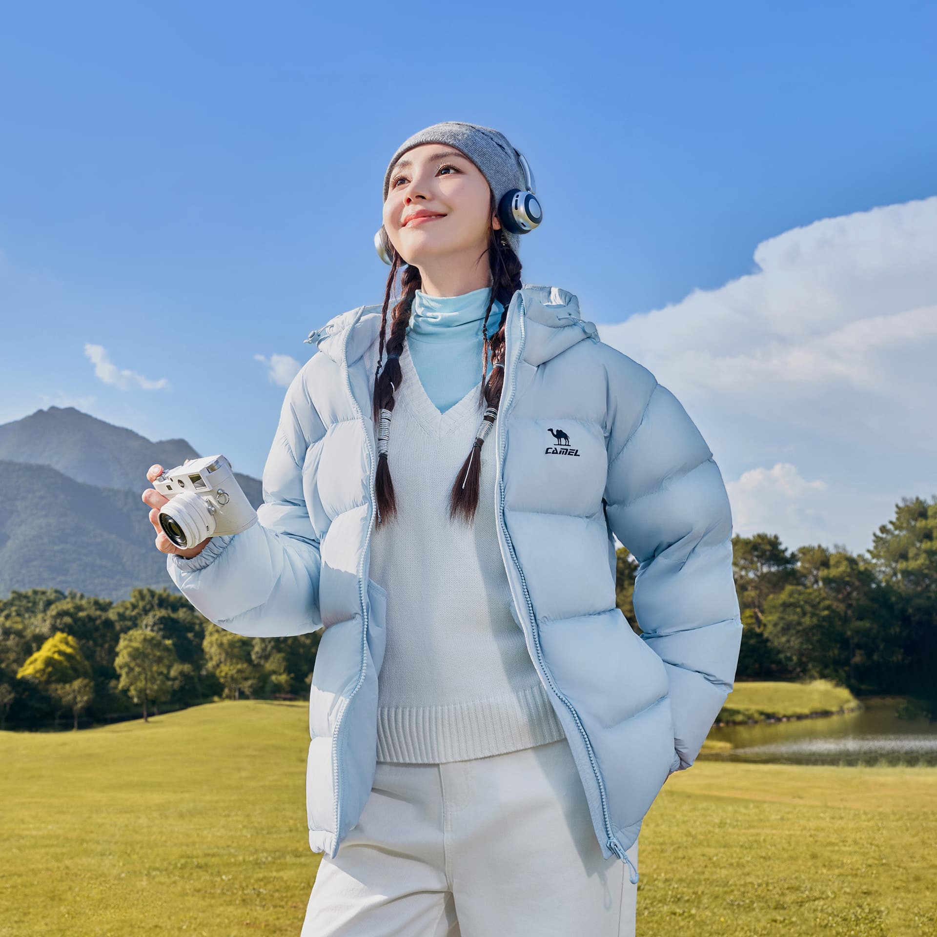 Зимняя куртка Верблюжий цвет Warm Fleece Collection Унисекс Пуховики - изображение 5