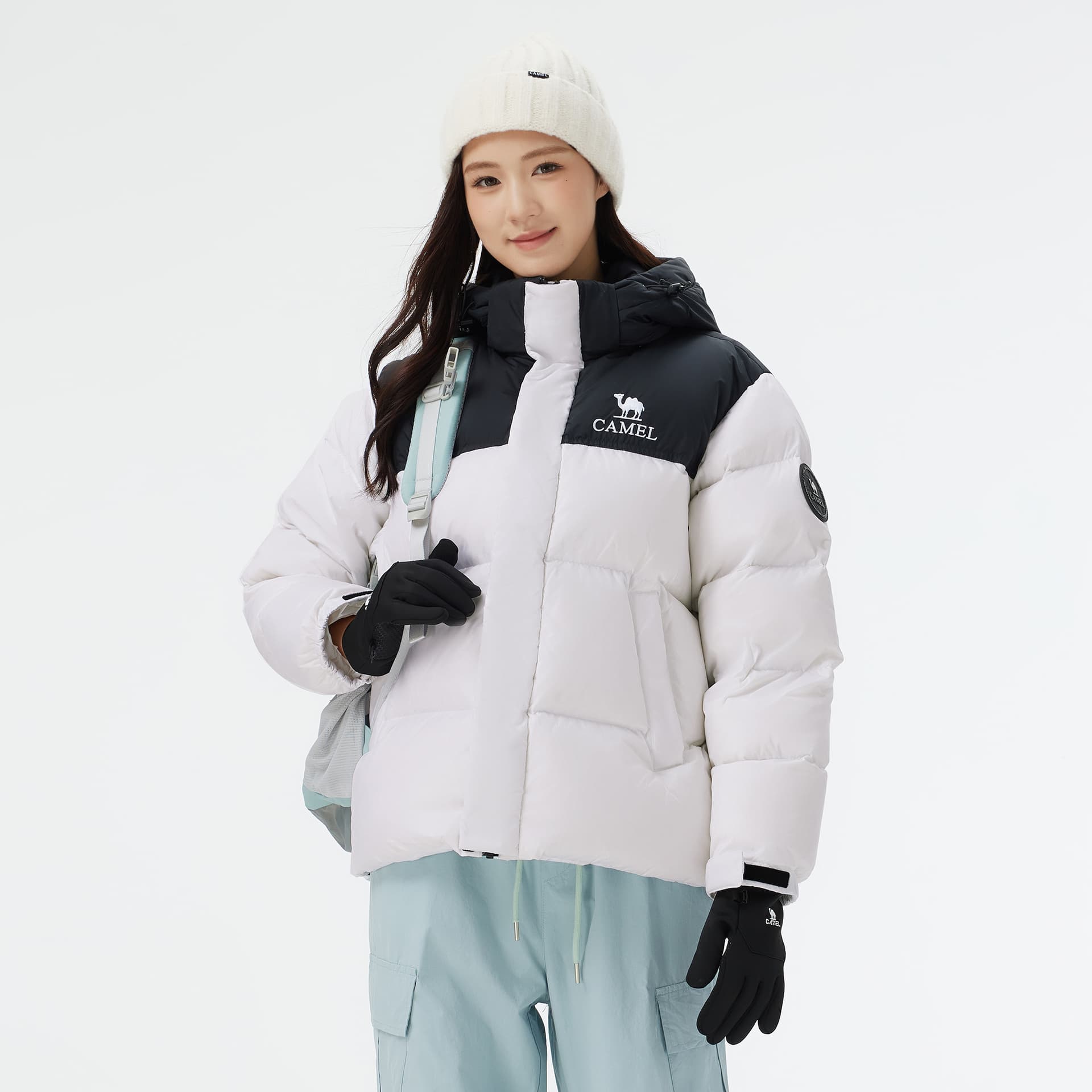Зимняя куртка Верблюжий цвет Warm Fleece Collection Пуховик Унисекс - изображение 3