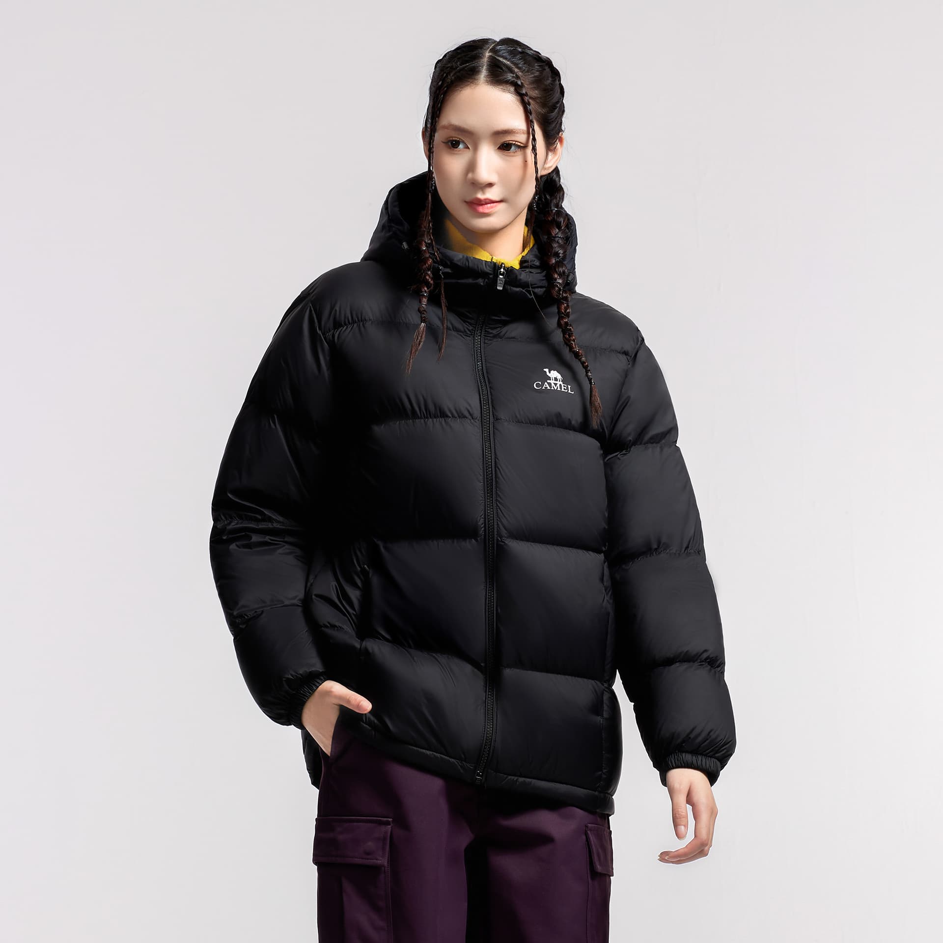 Зимняя куртка Верблюжий цвет Warm Fleece Collection Пуховик Унисекс - изображение 3