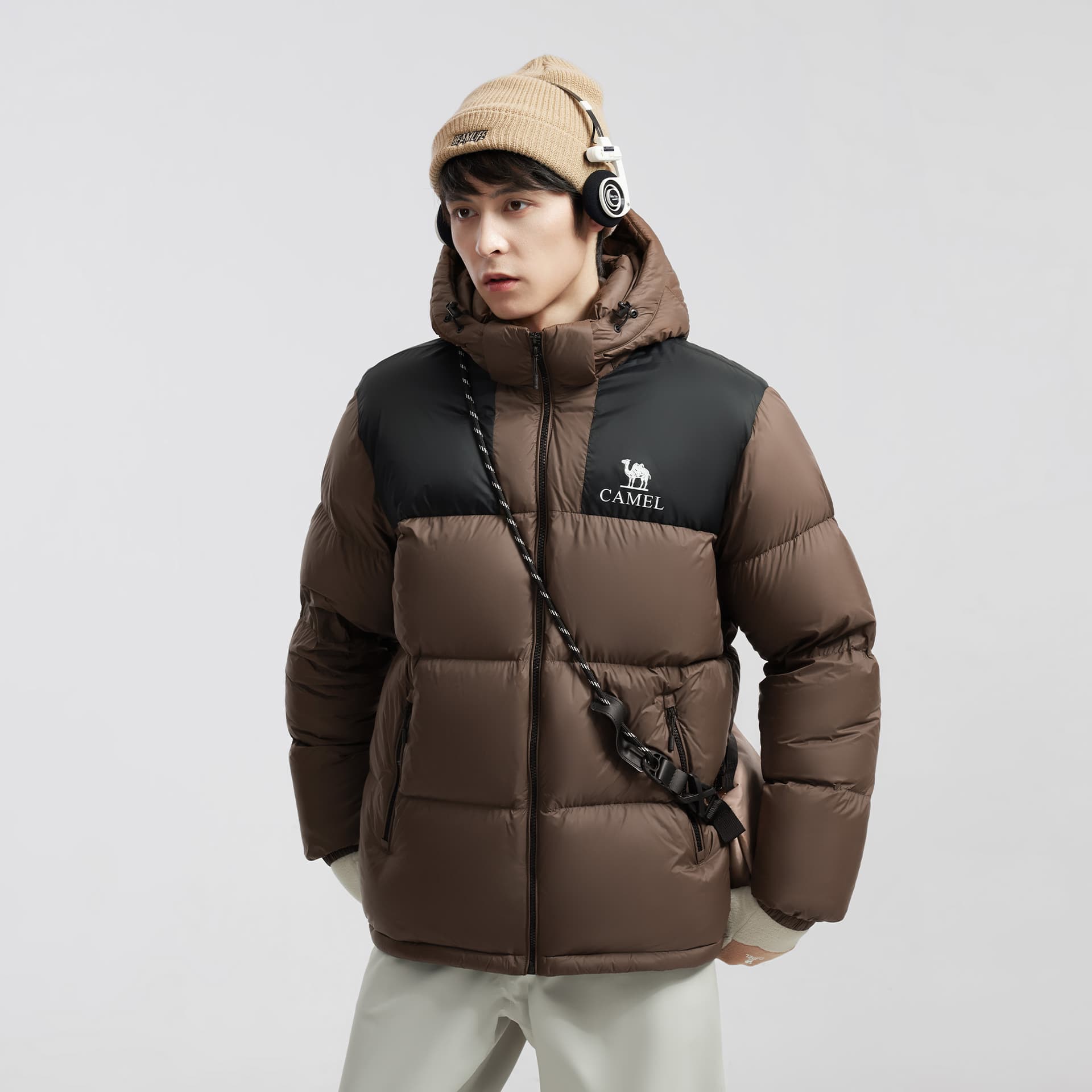 Зимняя куртка Верблюжий цвет Warm Fleece Collection Пуховик Унисекс - изображение 5