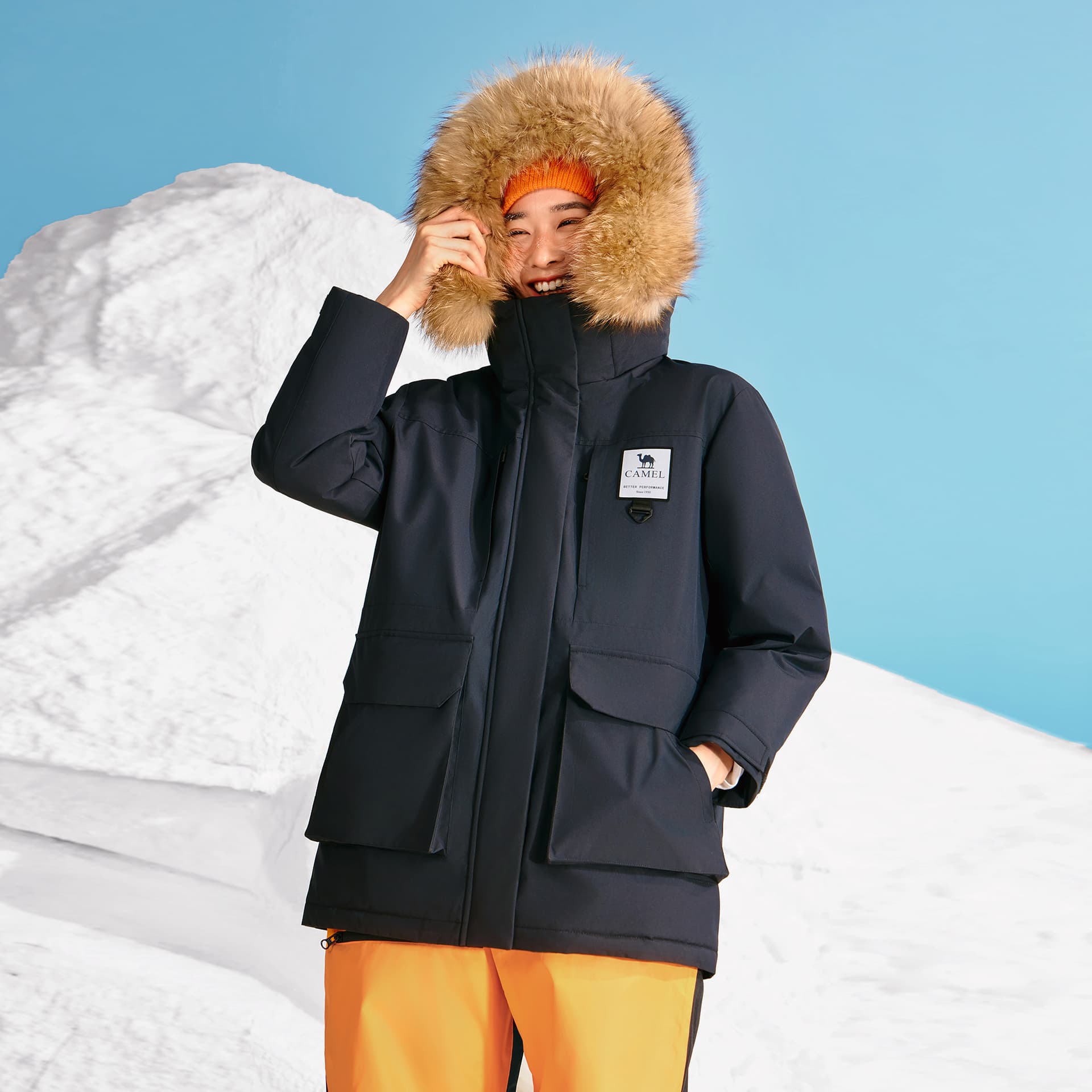 Пуховик Женский пуховик Camel Extreme Cold Down Jacket - изображение 3
