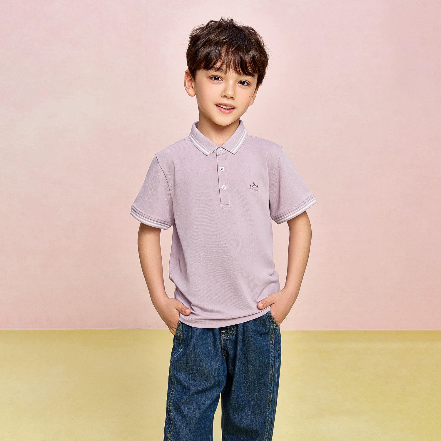 HLA Нежно-розовый 06 Kids Поло - изображение 3