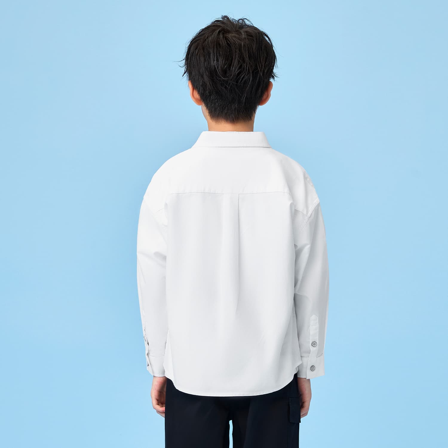 HLA Natural White 05 Kids Casual Shirts HLA Natural White 05 Kids Повседневные Рубашки - изображение 4