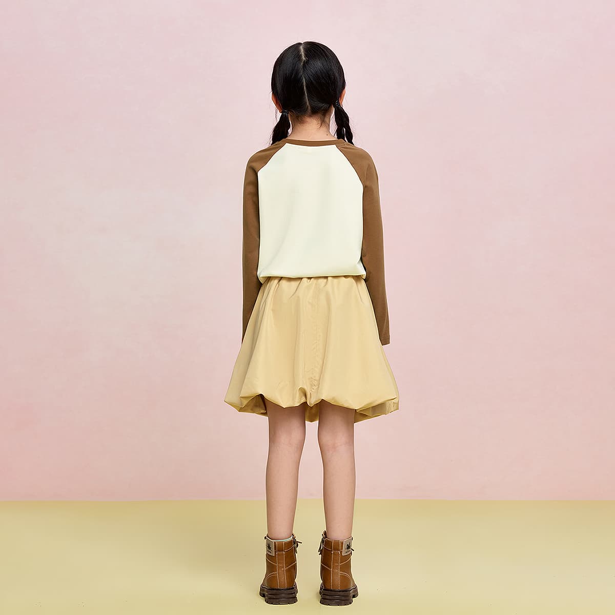Футболка HLA Красный Коричневый 05 Kids T-рубашки - изображение 6