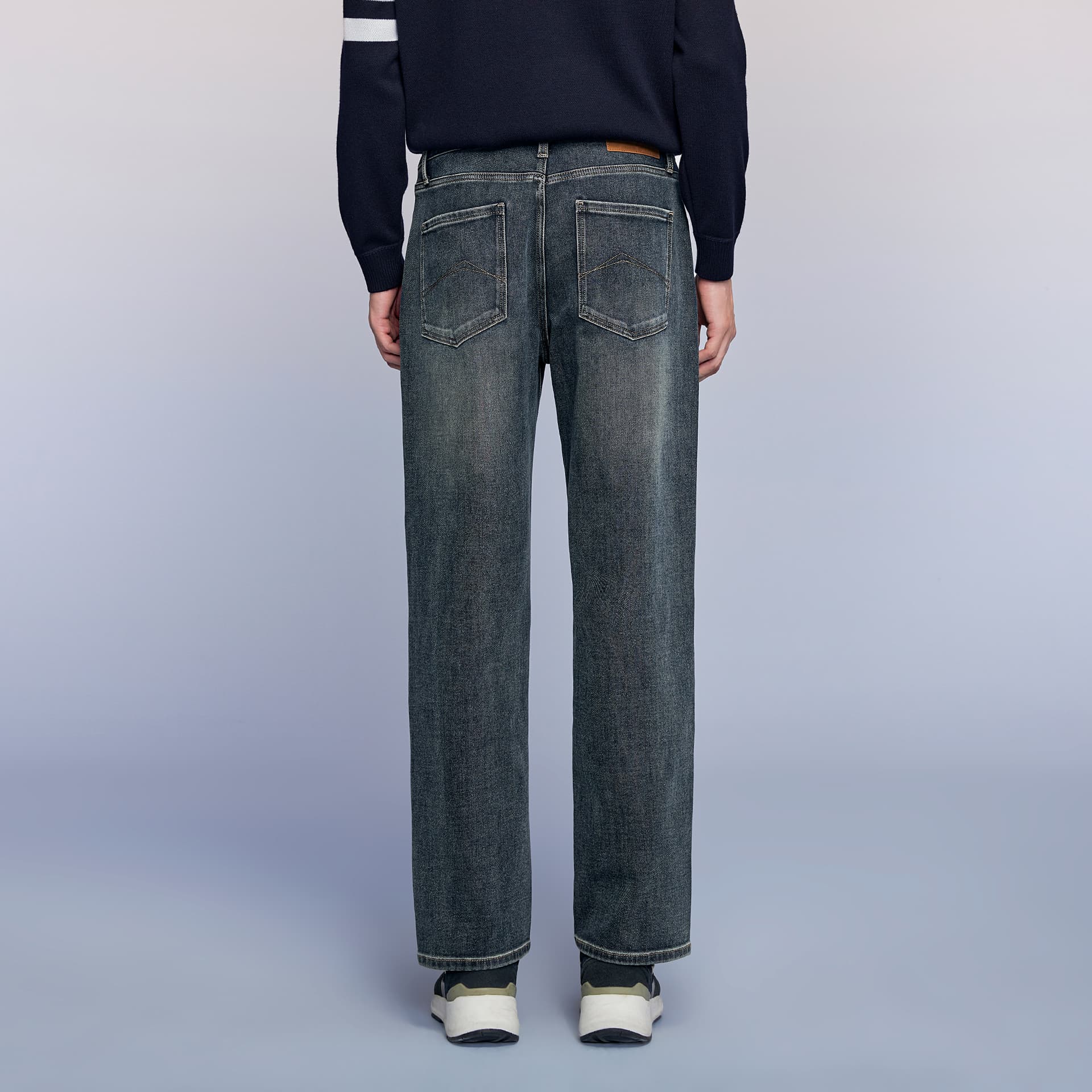Штаны HLA Синий Серый DENIM GRADIENT (Средний) 31 Мужской Джинсы - изображение 6