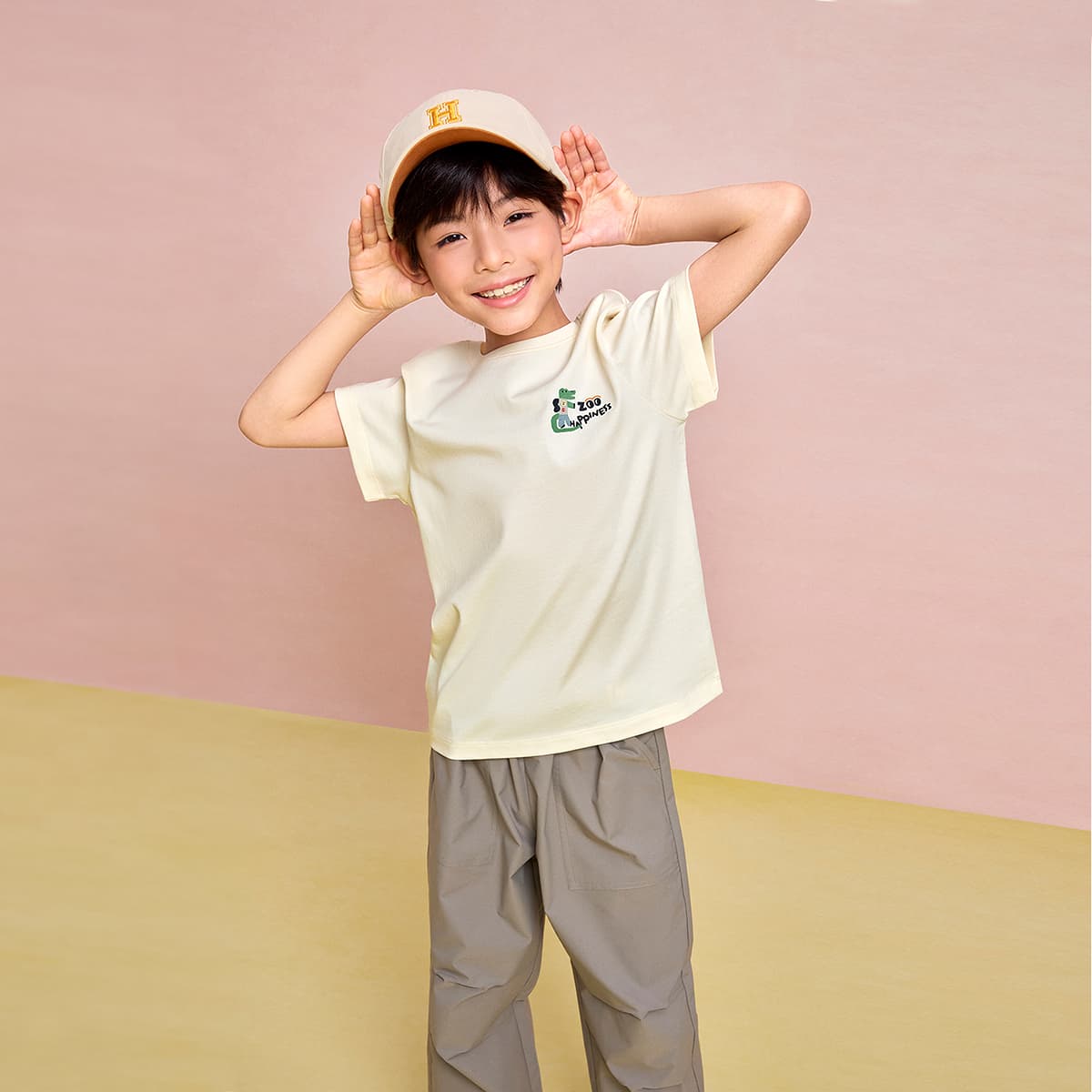 Футболка HLA Ecru 28 Kids T-рубашки - изображение 3