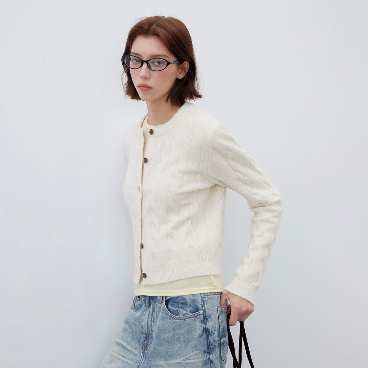 Кофта 714STREET Трикотажная ткань Кардиган Женские - изображение 3