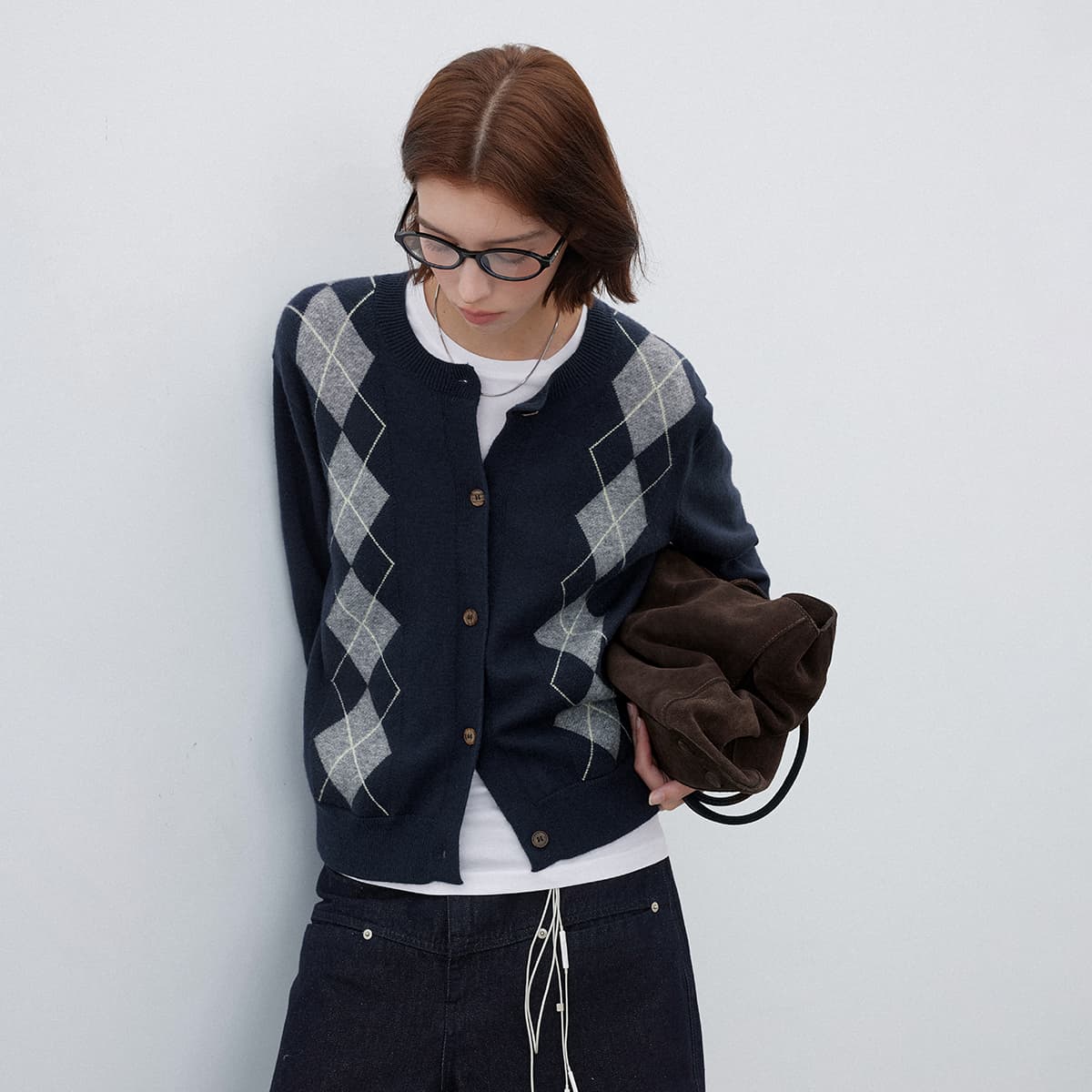 Кофта 714STREET Трикотажная ткань Кардиган Женские - изображение 4