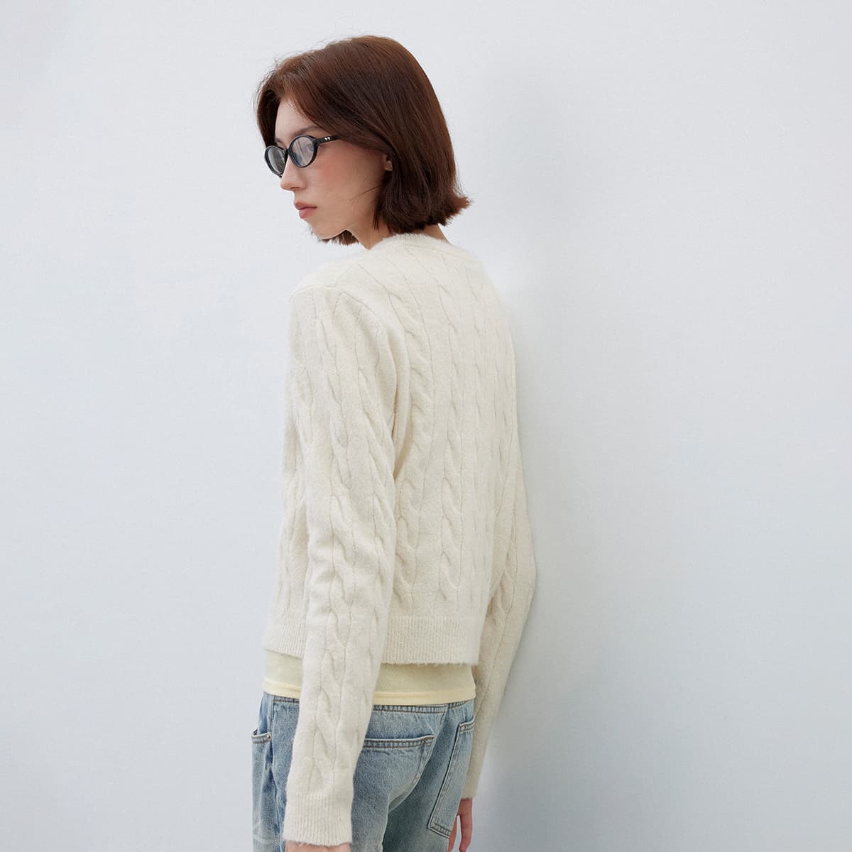 Кофта 714STREET Трикотажная ткань Кардиган Женские - изображение 4