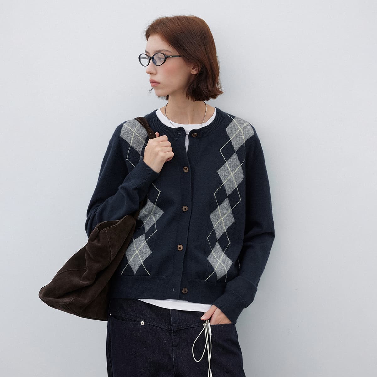 Кофта 714STREET Трикотажная ткань Кардиган Женские - изображение 3