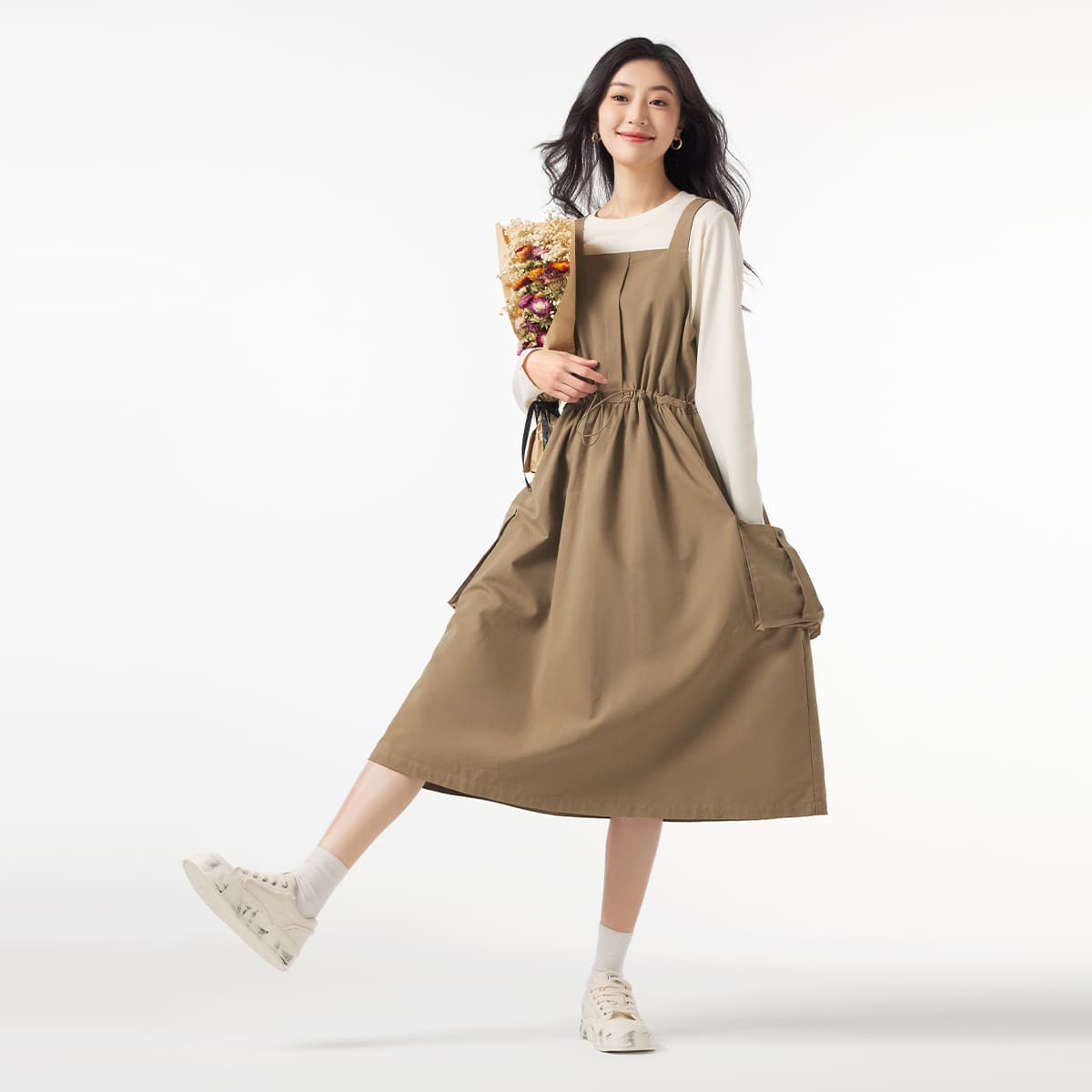 Hotwind Slip Платье Женское Абрикосовое - изображение 5
