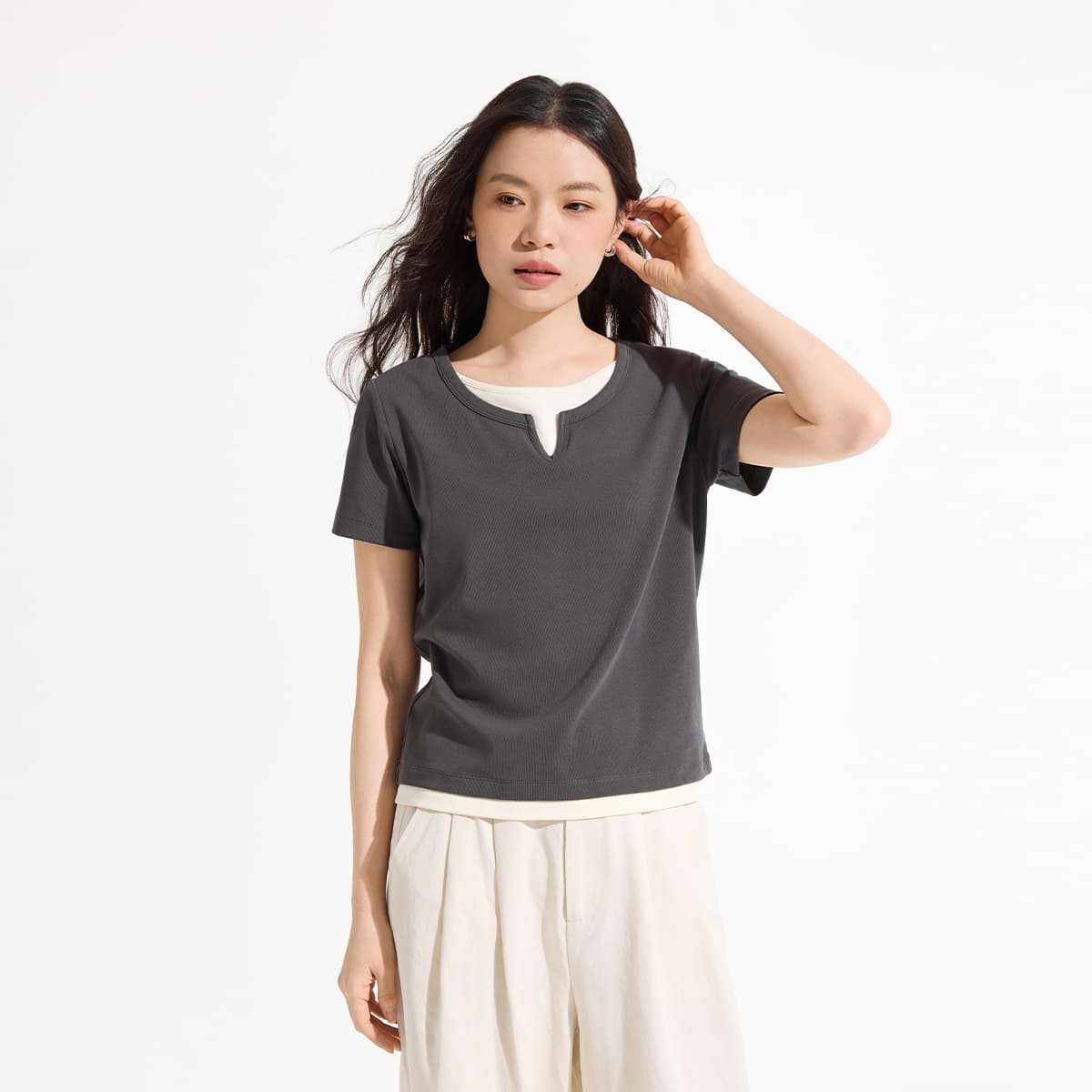 Футболка Hotwind T-Shirt Женская 09 Серый - изображение 3