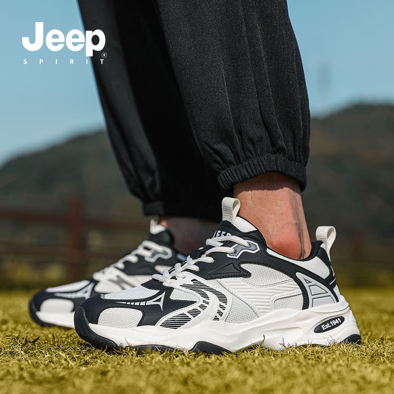 Кроссовки JEEP SPIRIT Низкий Топ Уличная Обувь Мужская Графитовый Черный - изображение 11