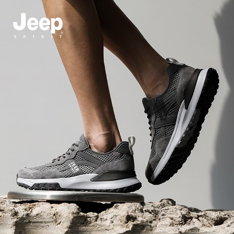 Кроссовки JEEP SPIRIT Износостойкий Легкий Износостойкий и Низкий Топ Повседневная Обувь Мужская - изображение 11