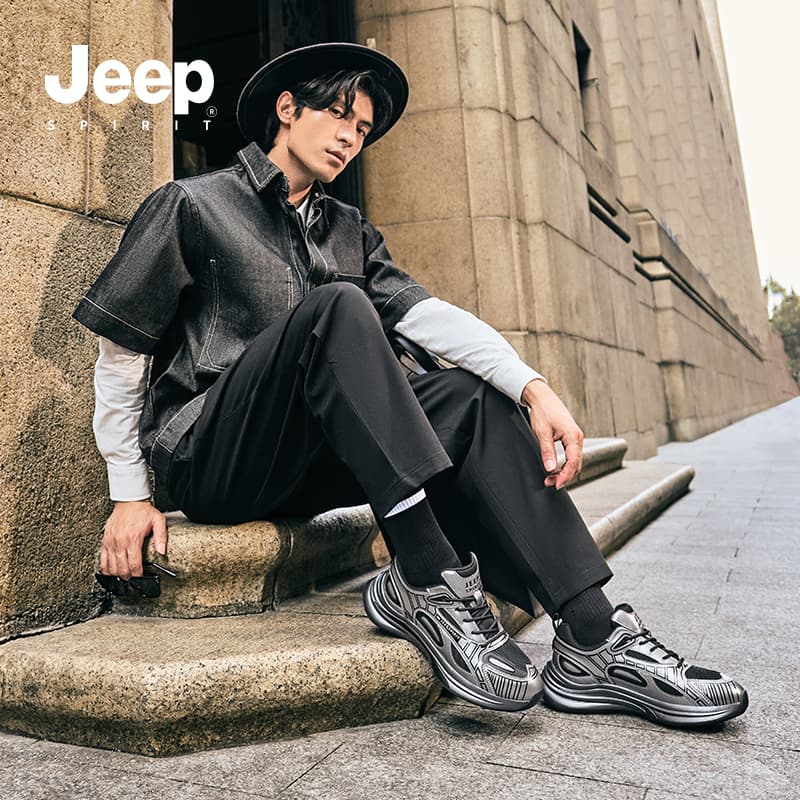 Кроссовки JEEP SPIRIT Низкий Топ Повседневная Обувь Мужская Бронза - изображение 7