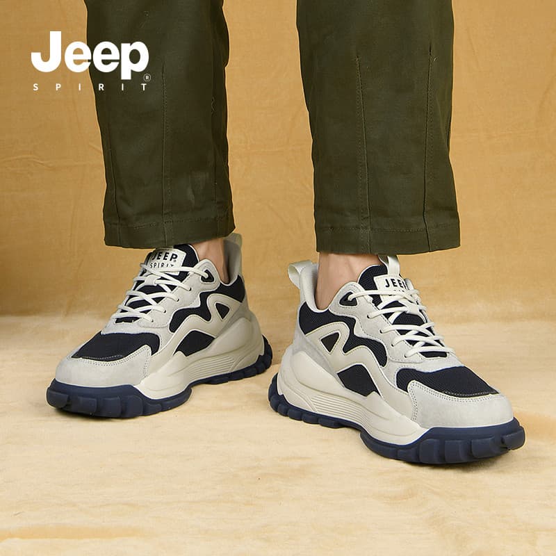 Кроссовки JEEP SPIRIT Leisure Collection Низкие повседневные кроссовки Мужские Светло-песочные - изображение 11